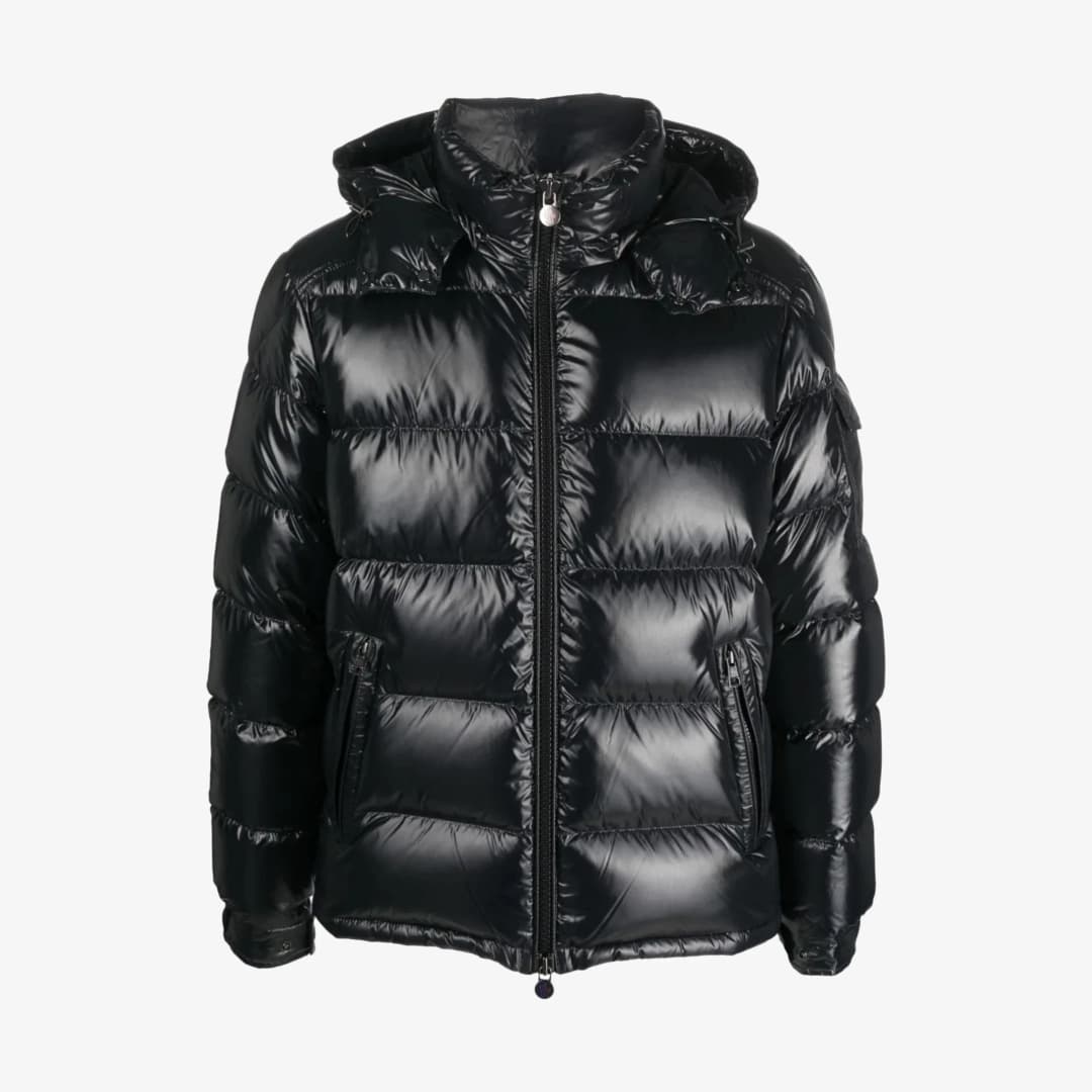 Mr Porter Moncler Maya Down Jacket MONCLER Maya Logo-Appliquéd