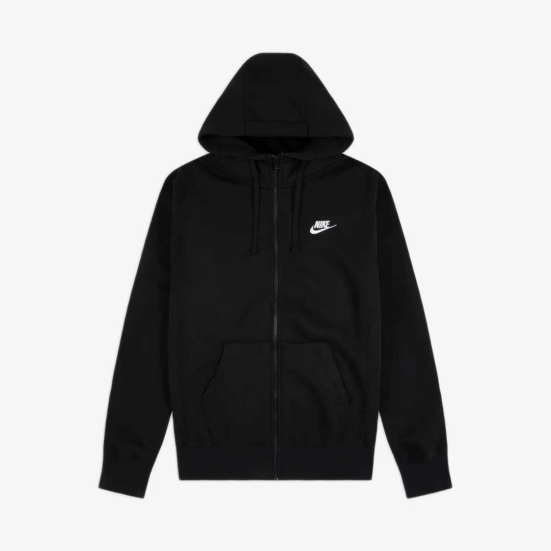 Nike Club Zip Hoodie Grey main image 1
