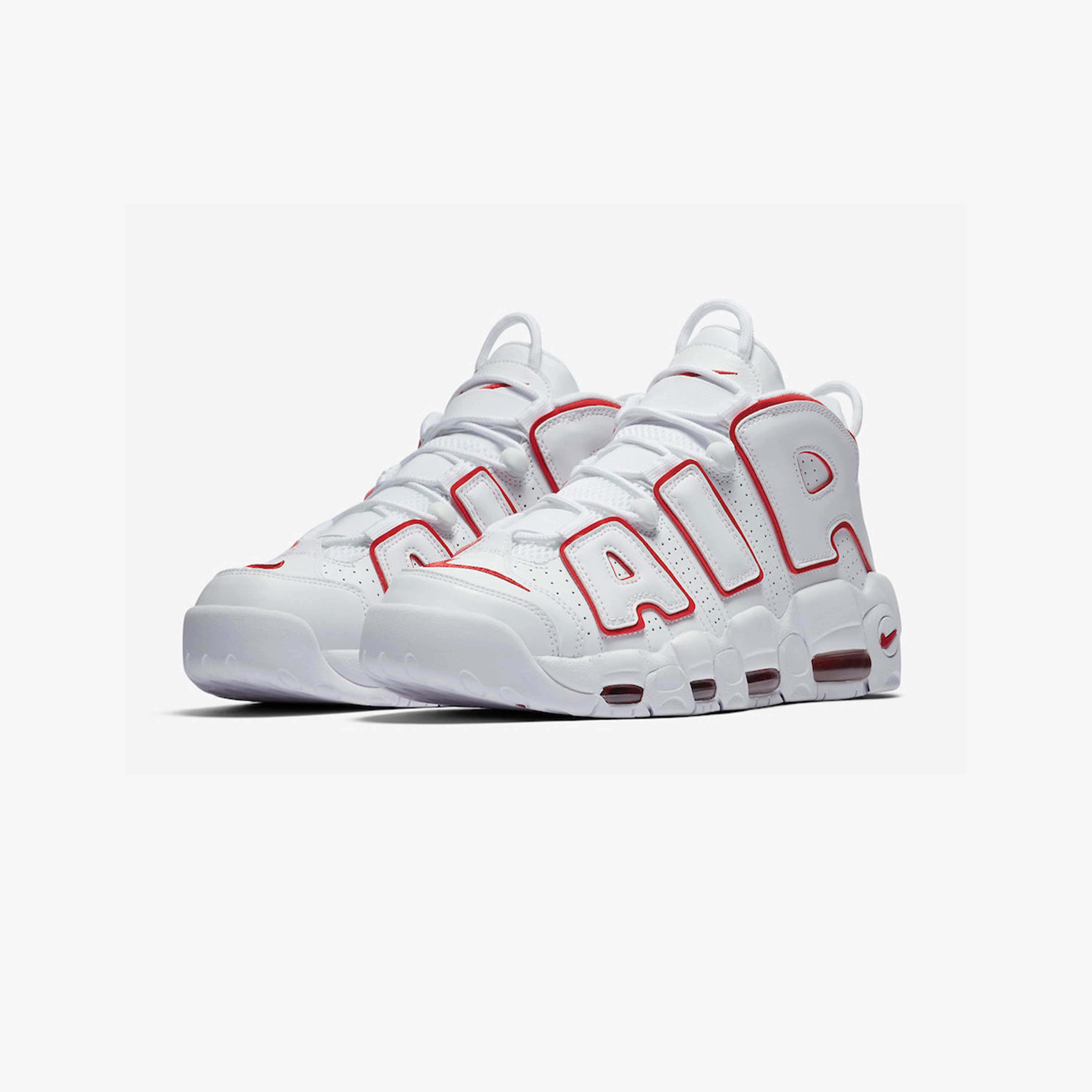 Uptempo "White/Varsity Red"