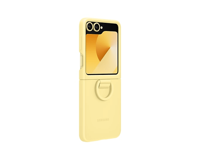 Galaxy Z Flip6 Yüzüklü Silikon Kılıf