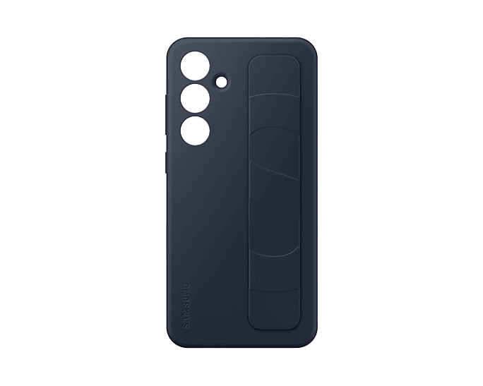Galaxy S24FE Kordonlu & Standlı Silikon Kılıf - Lacivert
