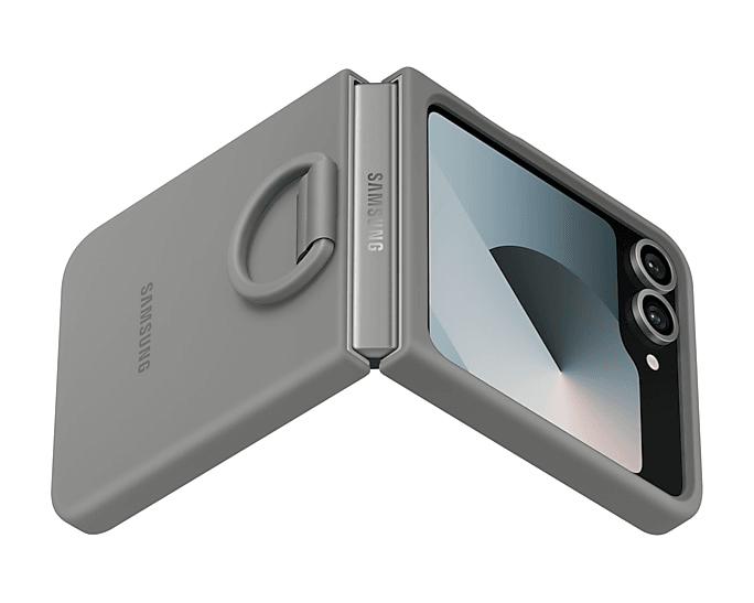 Galaxy Z Flip6 Yüzüklü Silikon Kılıf
