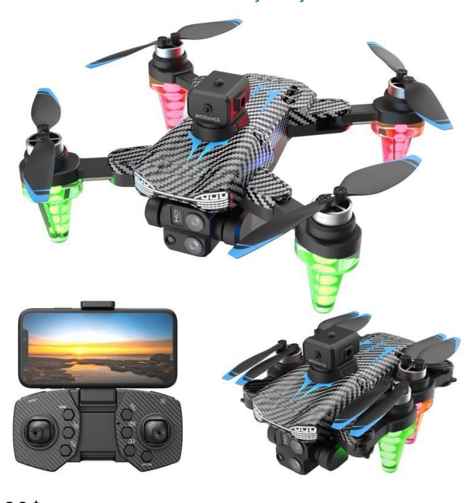 RGB IŞIKLI C19S TAŞINABİLİR DRONE 4K ÇİFT KAMERA