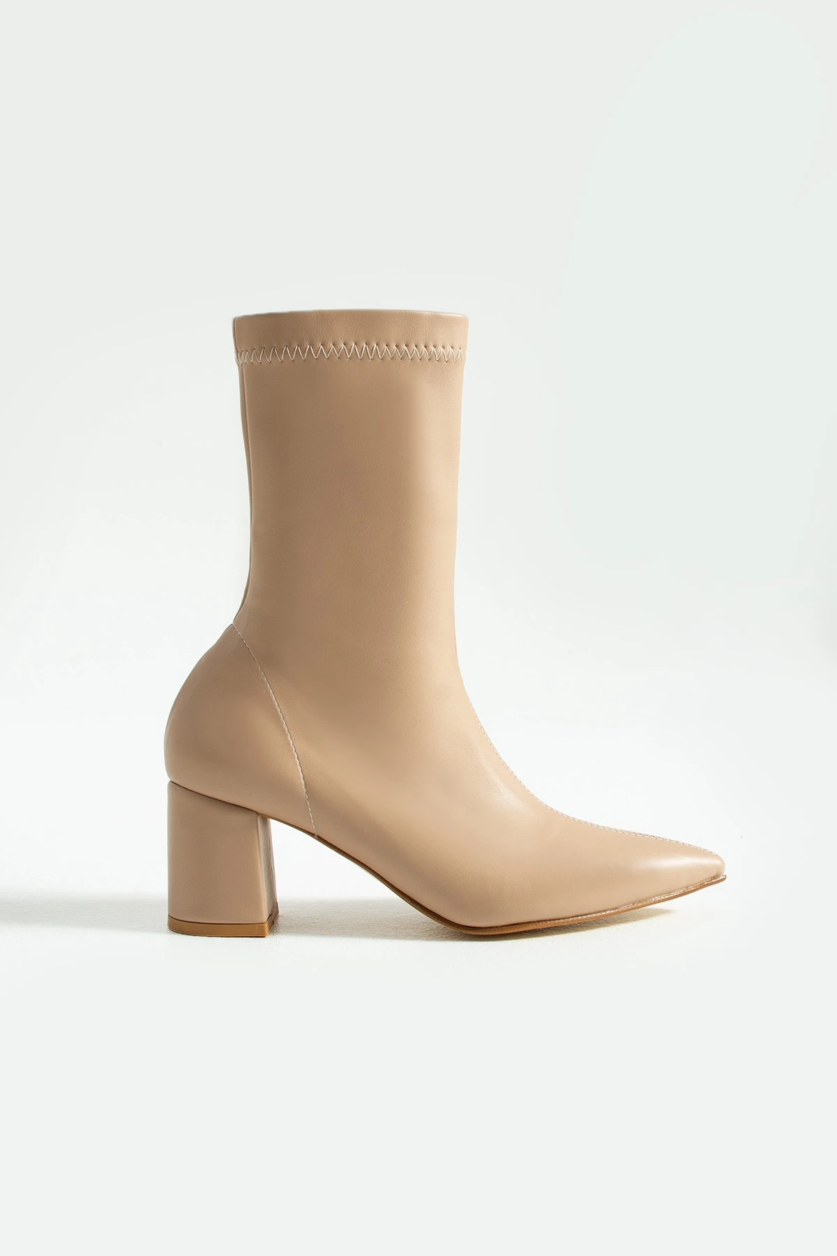 Silvia Kadın Streç Sivri Burun Topuklu Bot