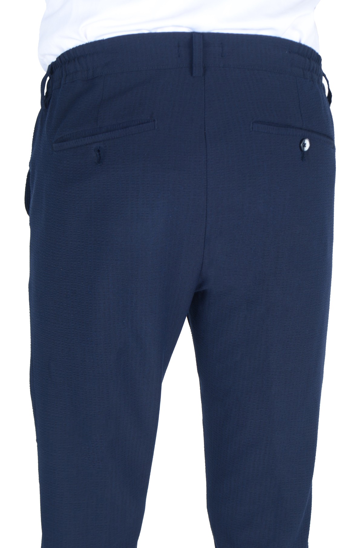 Gofre Düz Slim Erkek Pantolon