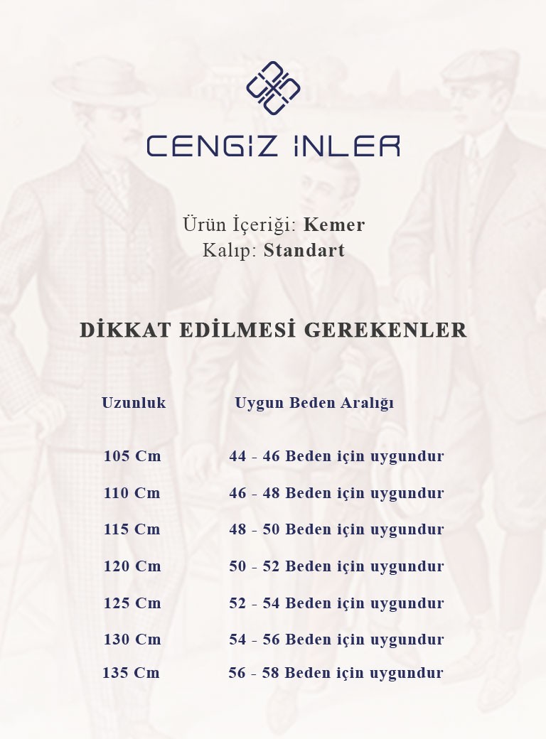 Desenli Klasik Kemer-Kmr1106