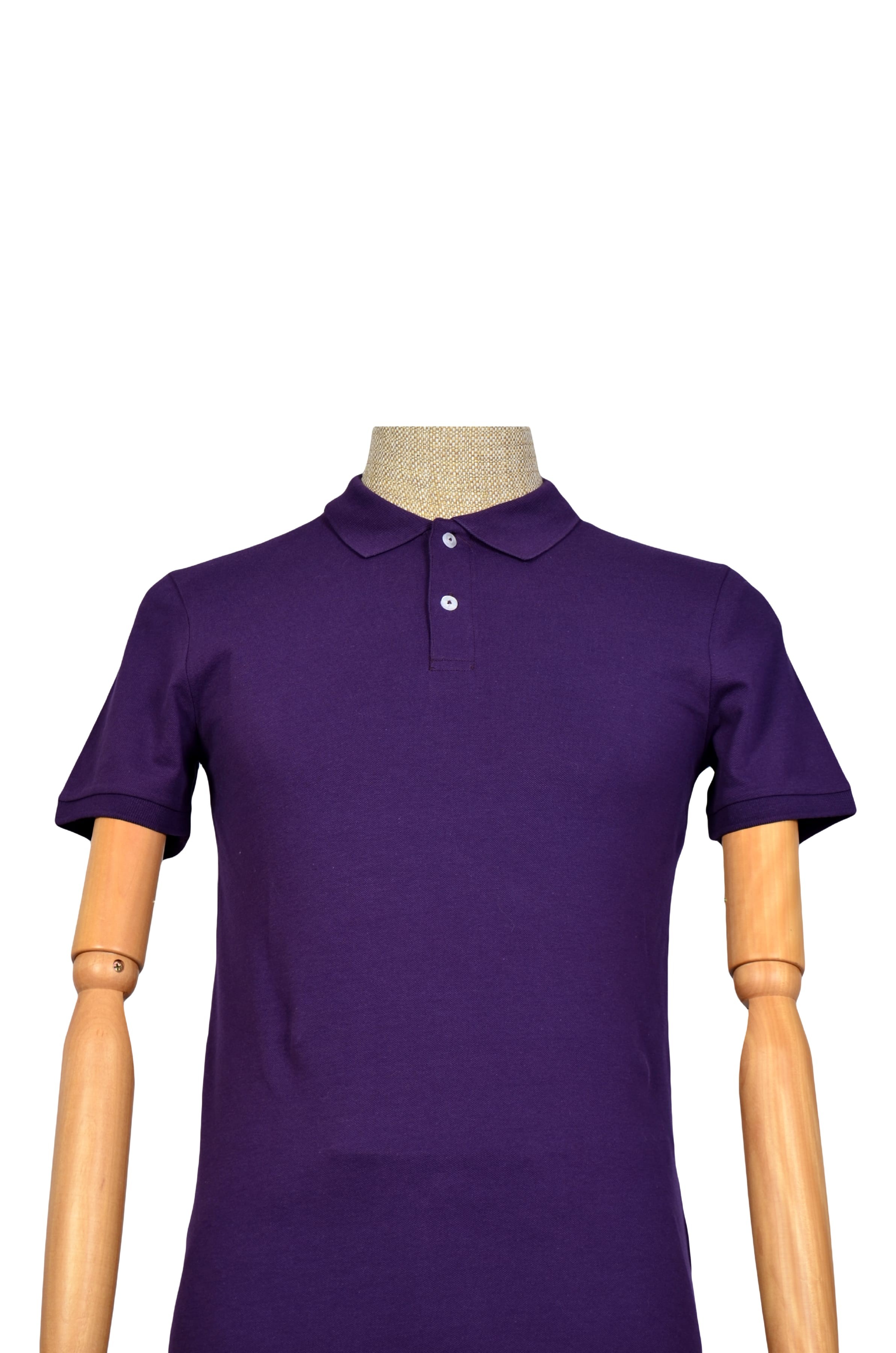 Polo Yaka Düz T-shirt Slim