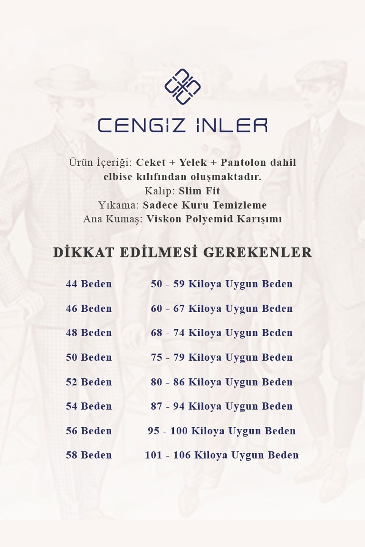 Dik Çizgili Kombin Tek Düğme 6 Drop Slim Yelekli Erkek Takım Elbise