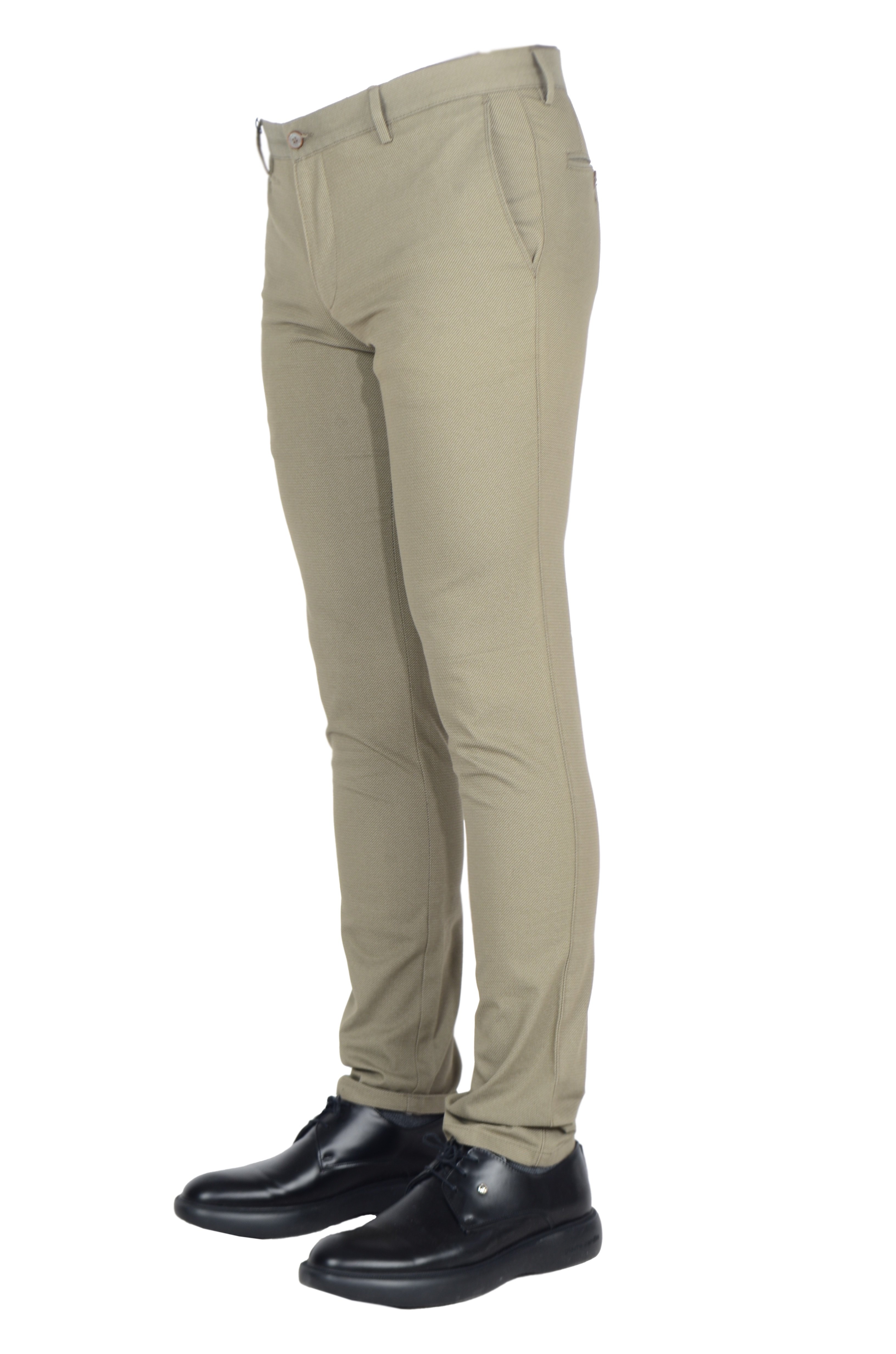 Kendinden Desenli Slim Fit Pamuklu Erkek Pantolon SF014/15