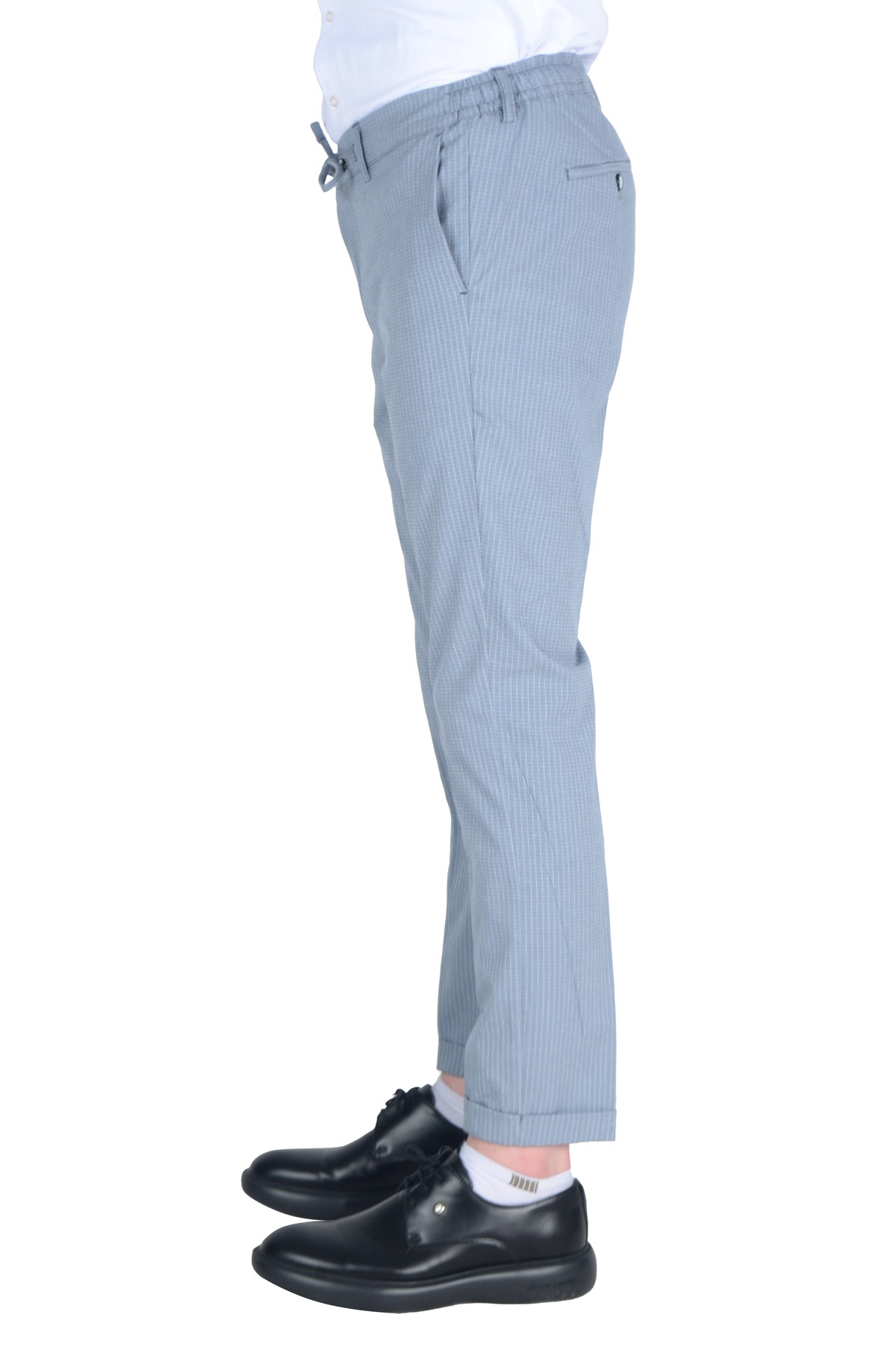 Gofre Çizgili Slim Erkek Pantolon
