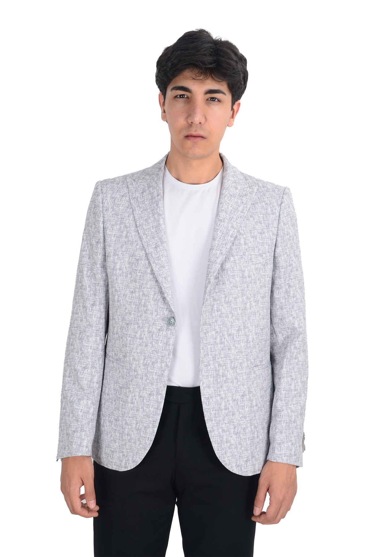 Kırçıllı Kumaş Slim Fit Erkek ceket