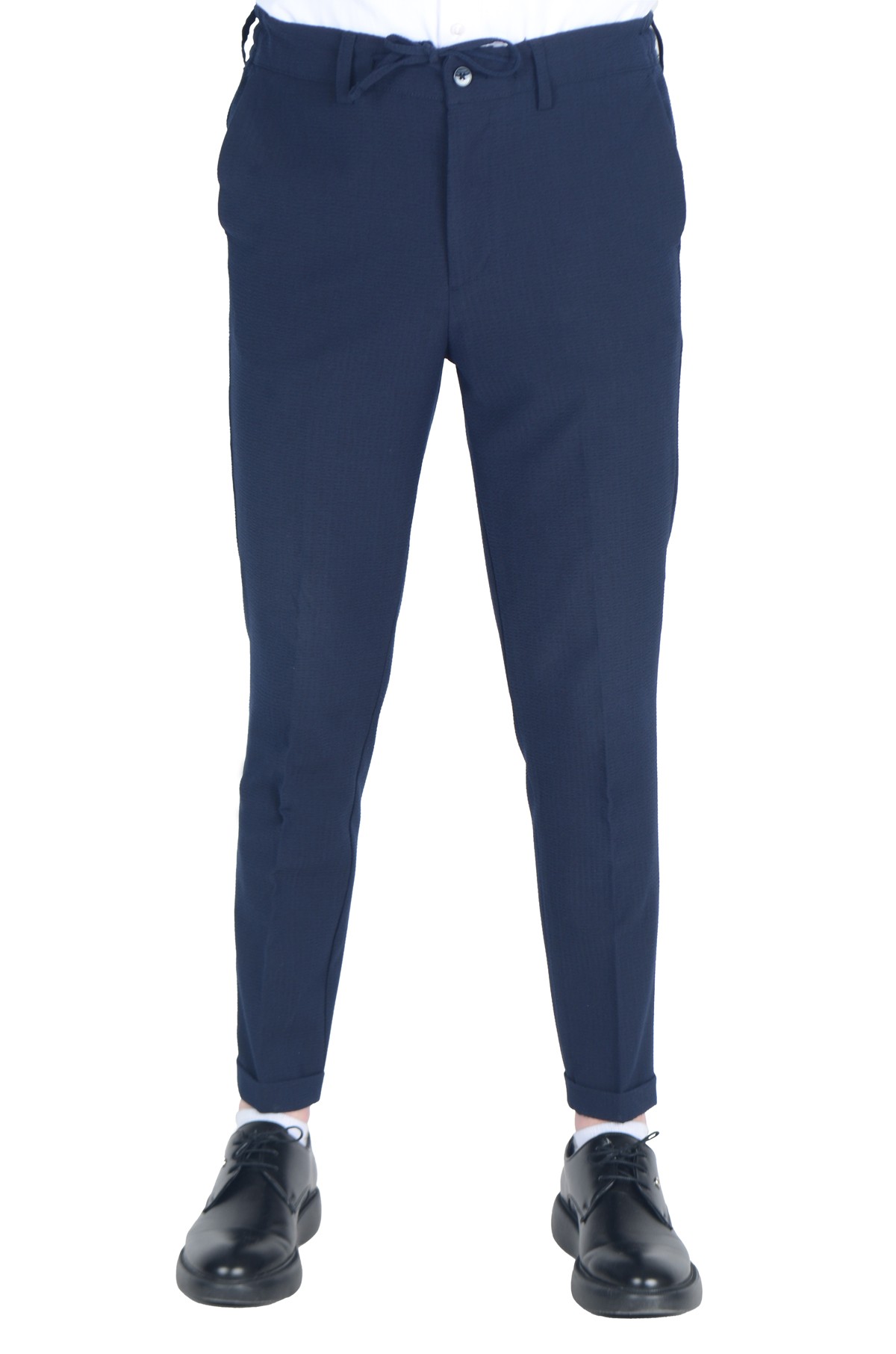 Gofre Düz Slim Erkek Pantolon