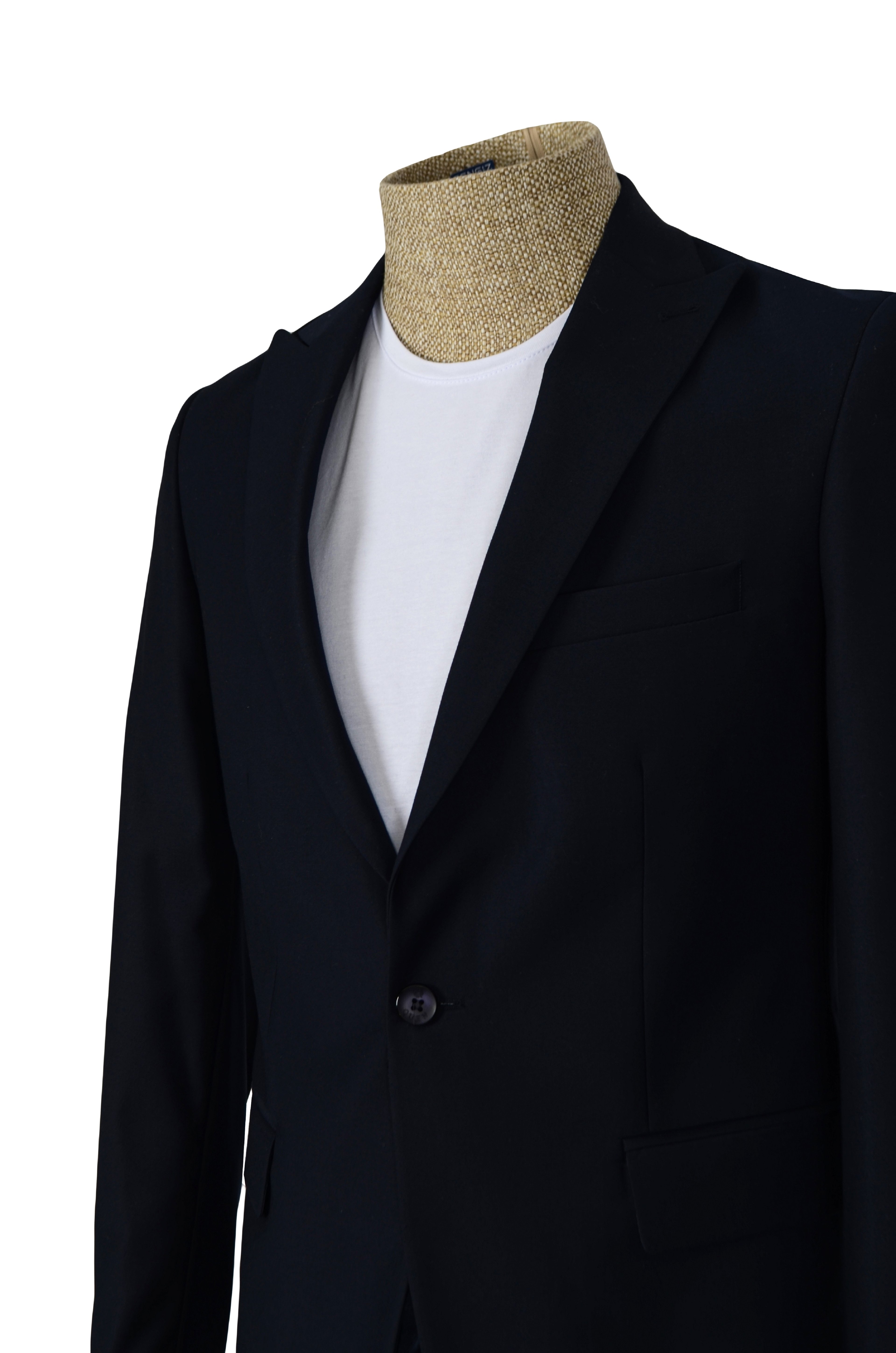Düz Kumaş Tek Düğme Ceket Slim