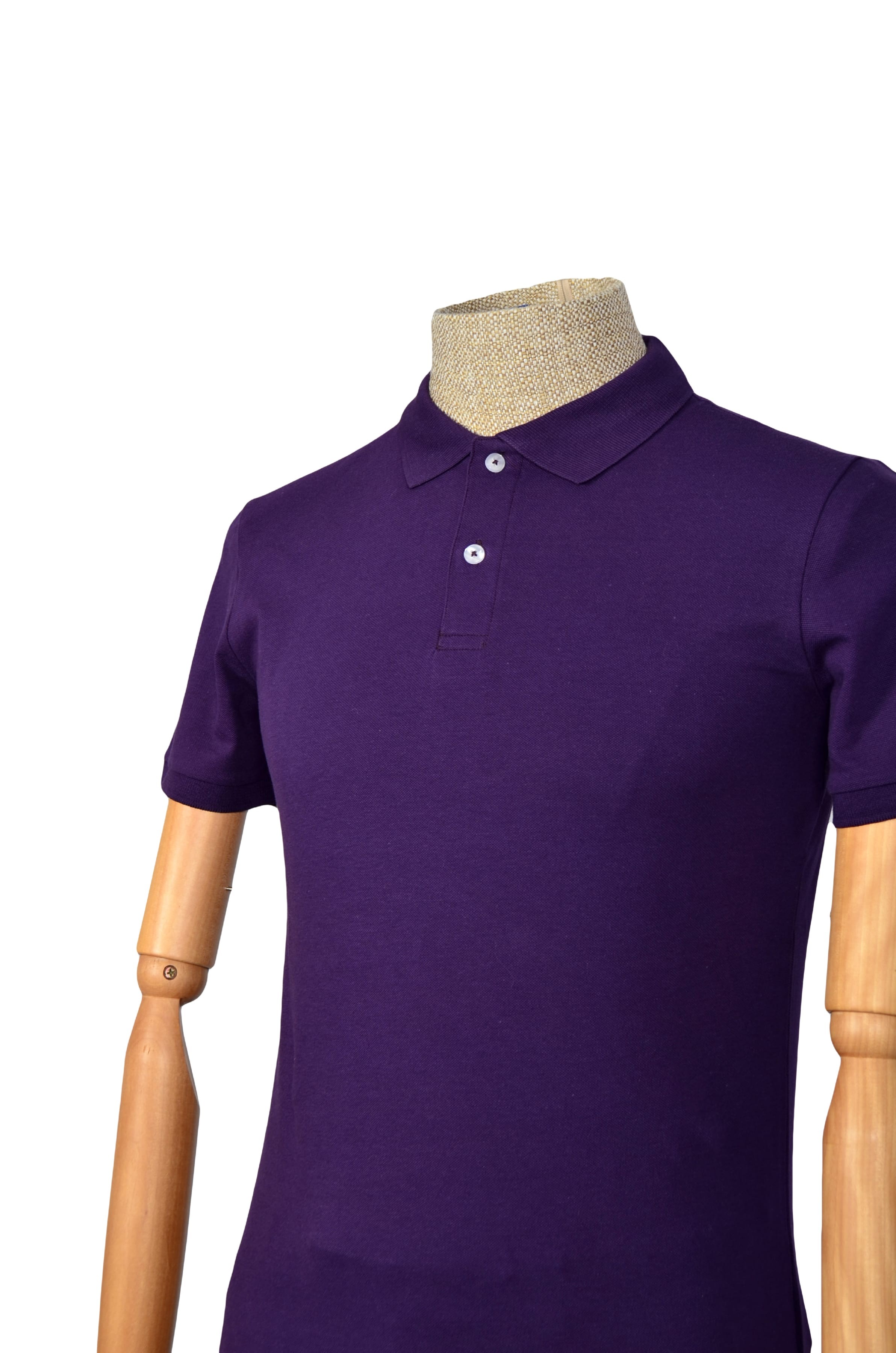 Polo Yaka Düz T-shirt Slim