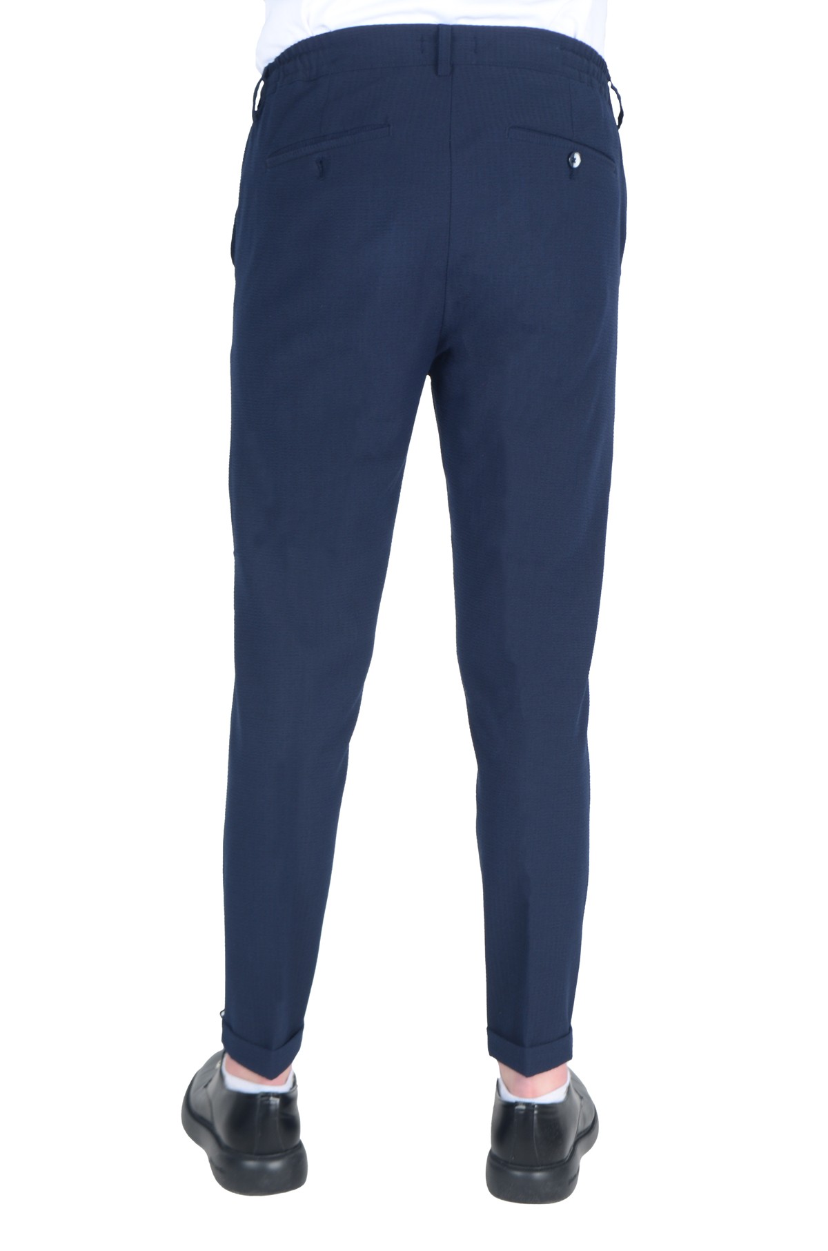 Gofre Düz Slim Erkek Pantolon