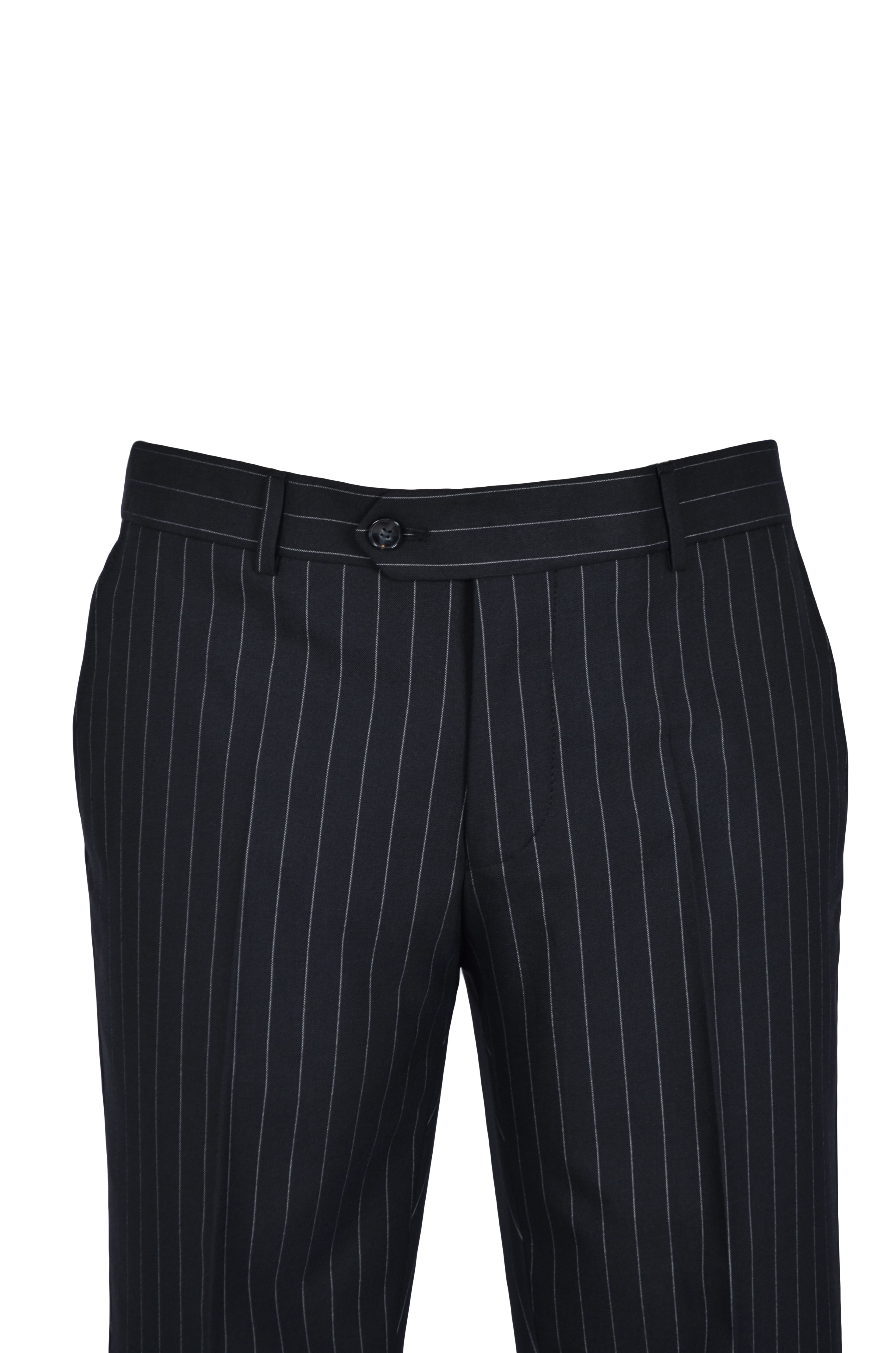 Dik Çizgi Kumaş Pantolon Slim