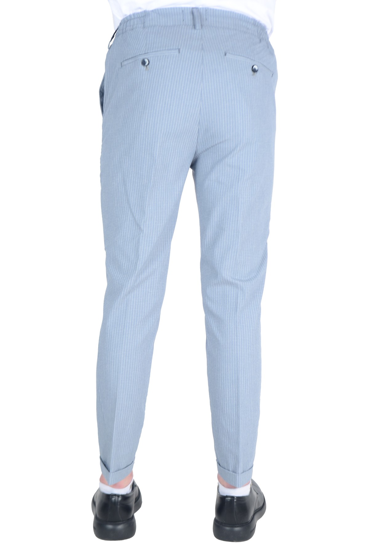 Gofre Çizgili Slim Erkek Pantolon