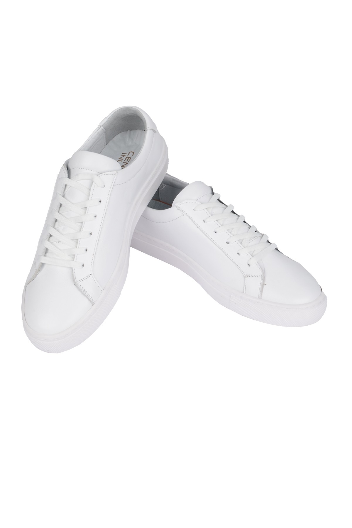 Sneaker Beyaz Bağcıklı Eva Taban Erkek Spor Ayakkabı