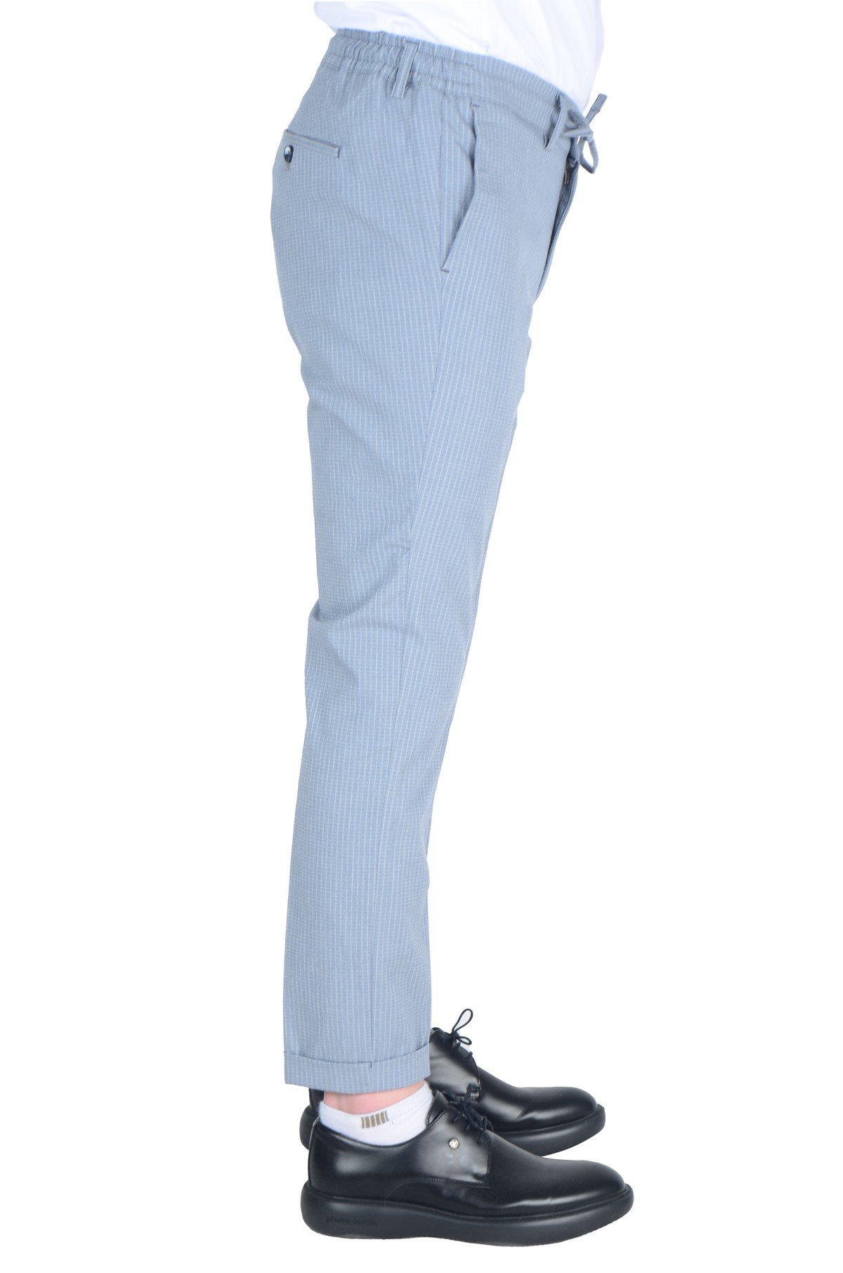 Gofre Çizgili Slim Erkek Pantolon
