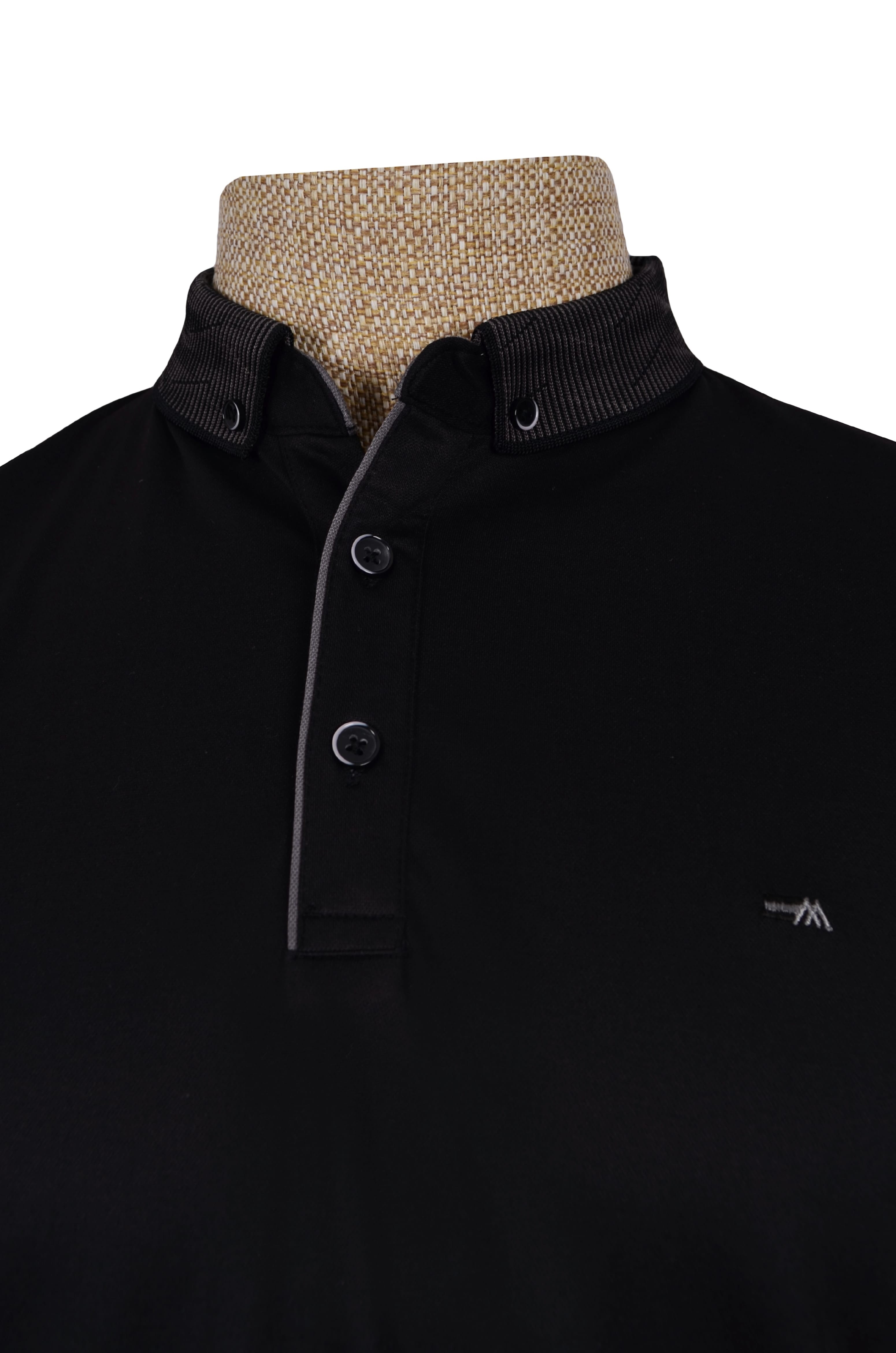 Polo Yaka Ribanalı Erkek T-shirt
