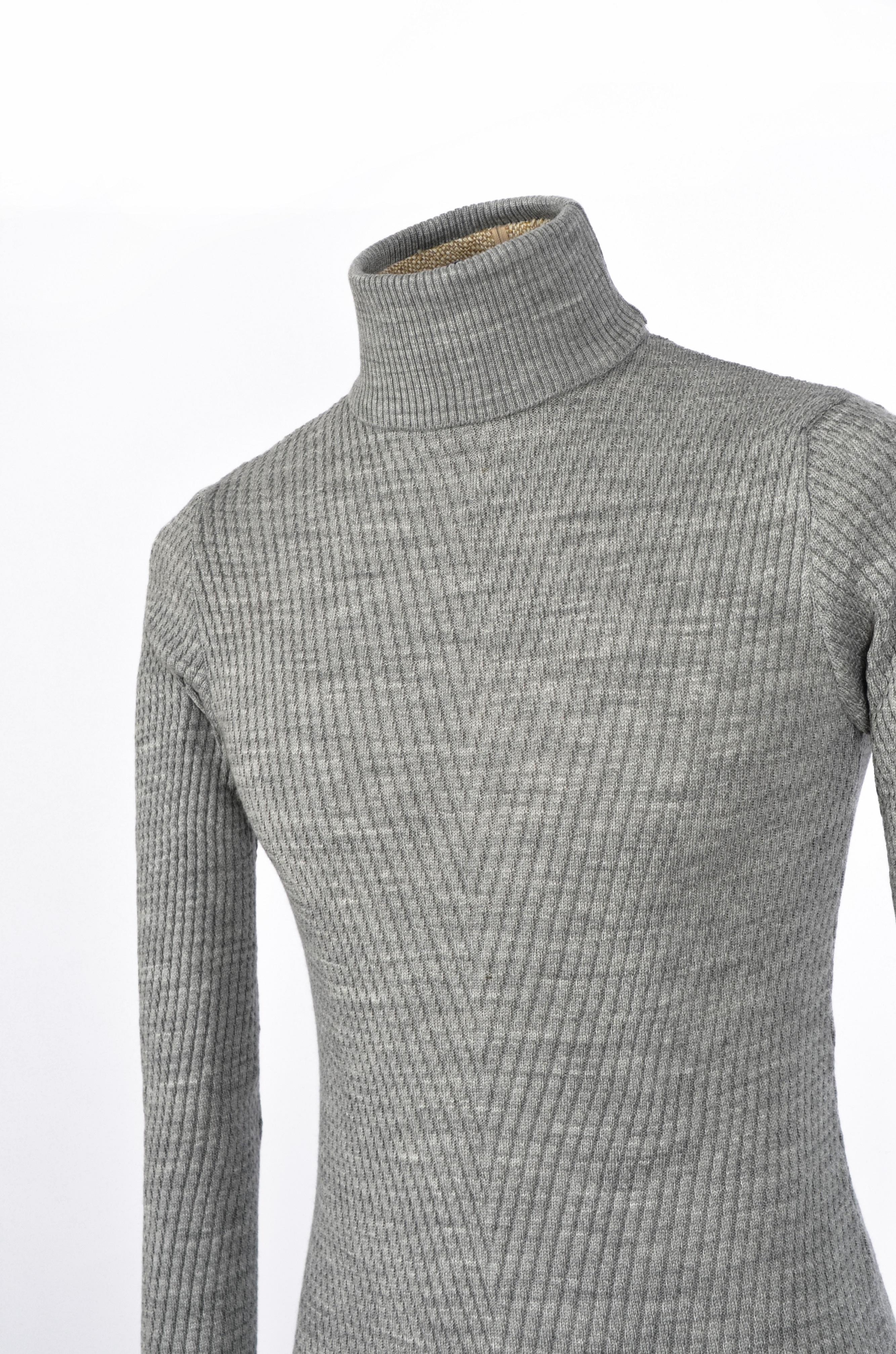 Tam Balıkçı Çapraz Örgü Triko Slim