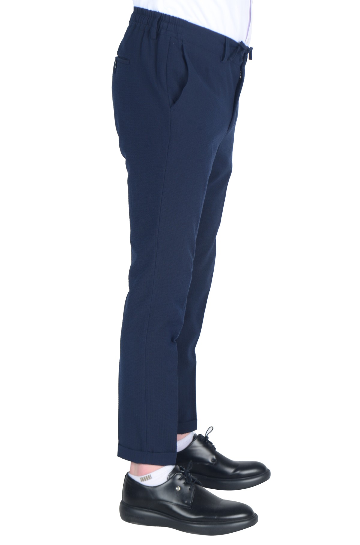 Gofre Düz Slim Erkek Pantolon