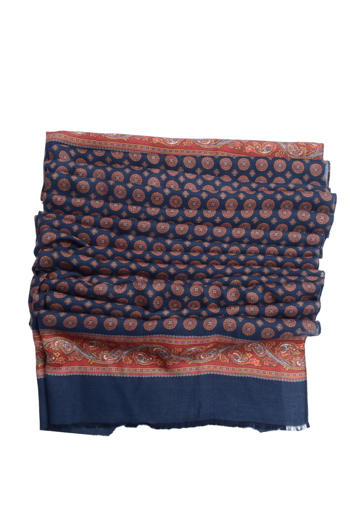 Erkek Motif Desenli Pamuk Fular