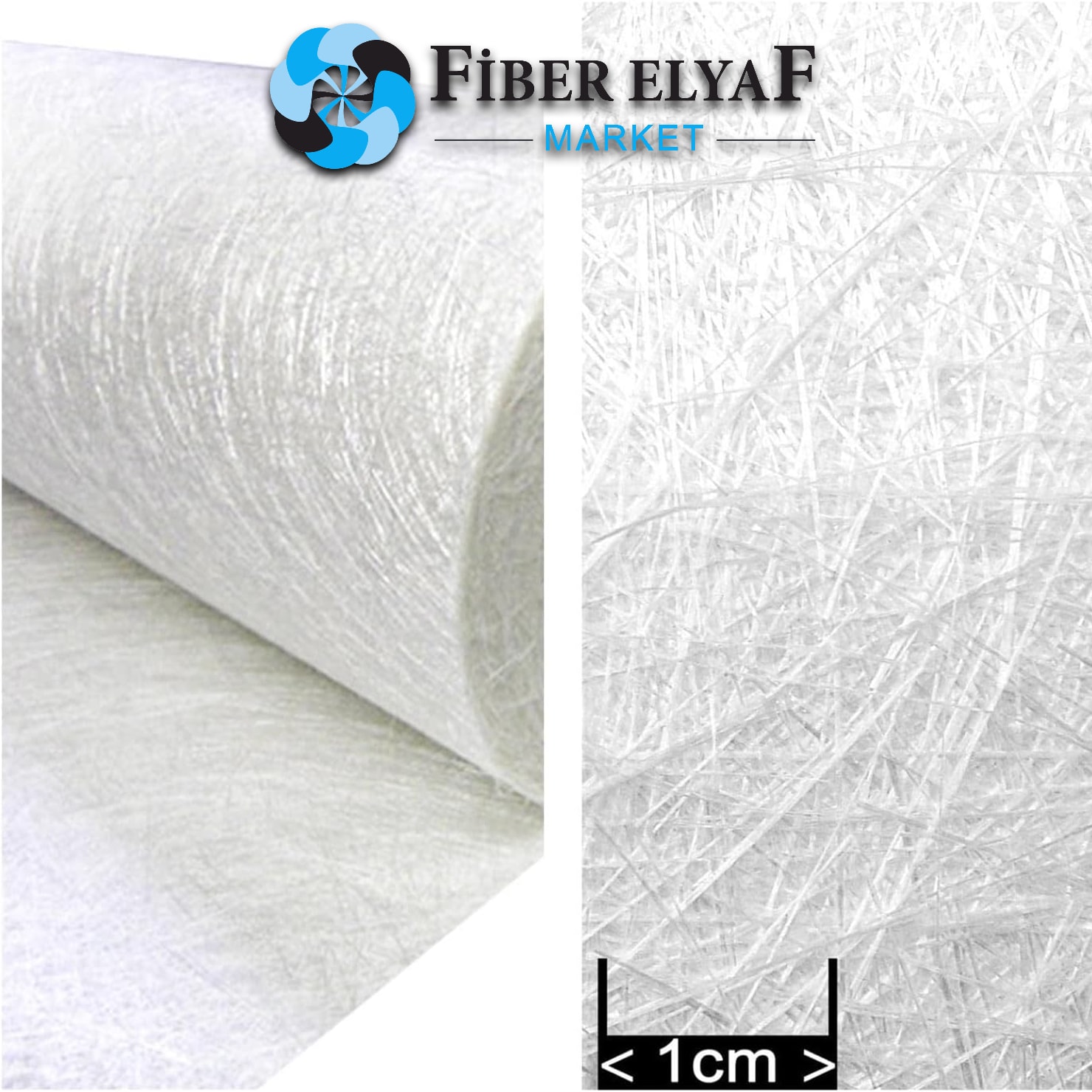 Cam Elyaf E Mat Keçe 300 gr/m²