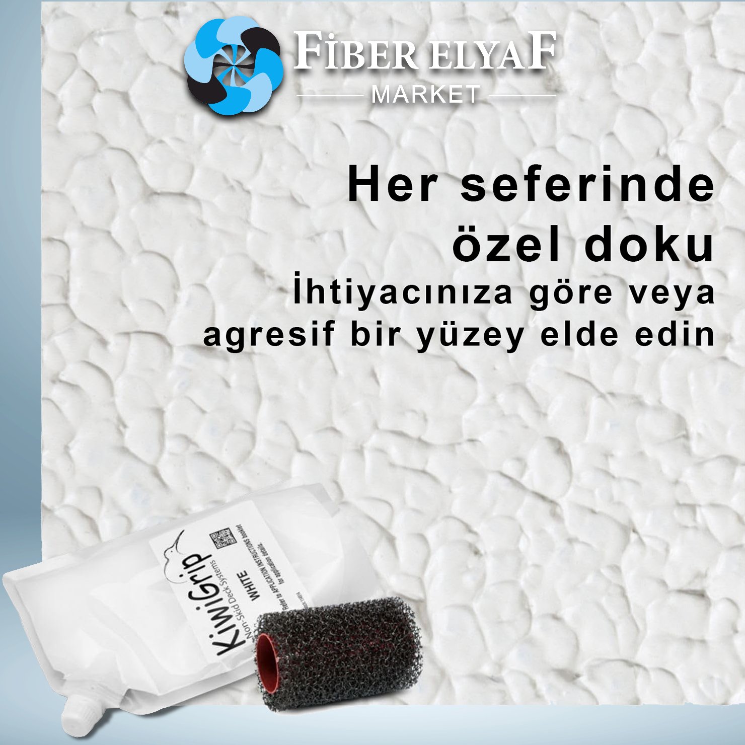 KiwiGrip Kaydırmaz Boya ve Rolosu
