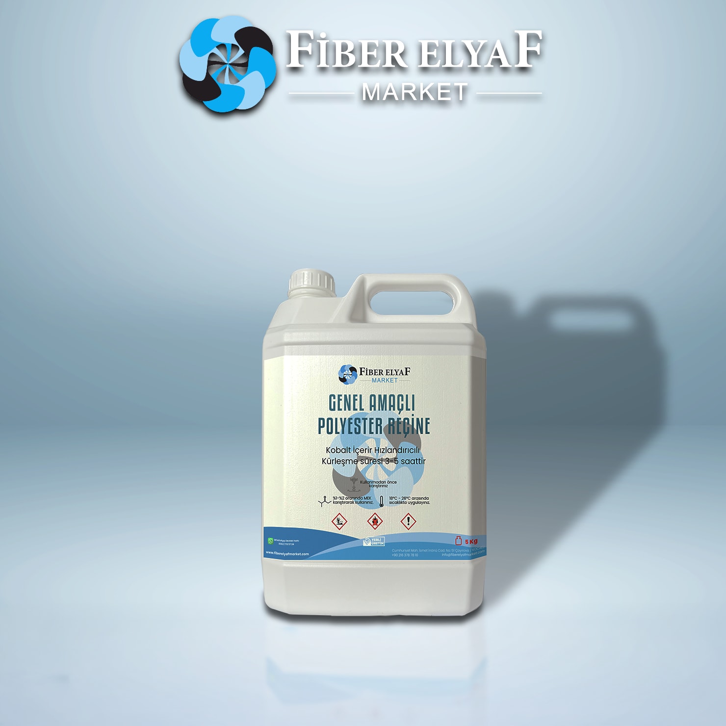 Fiber Elyaf Market Polyester Tamir Kiti 5 Kg