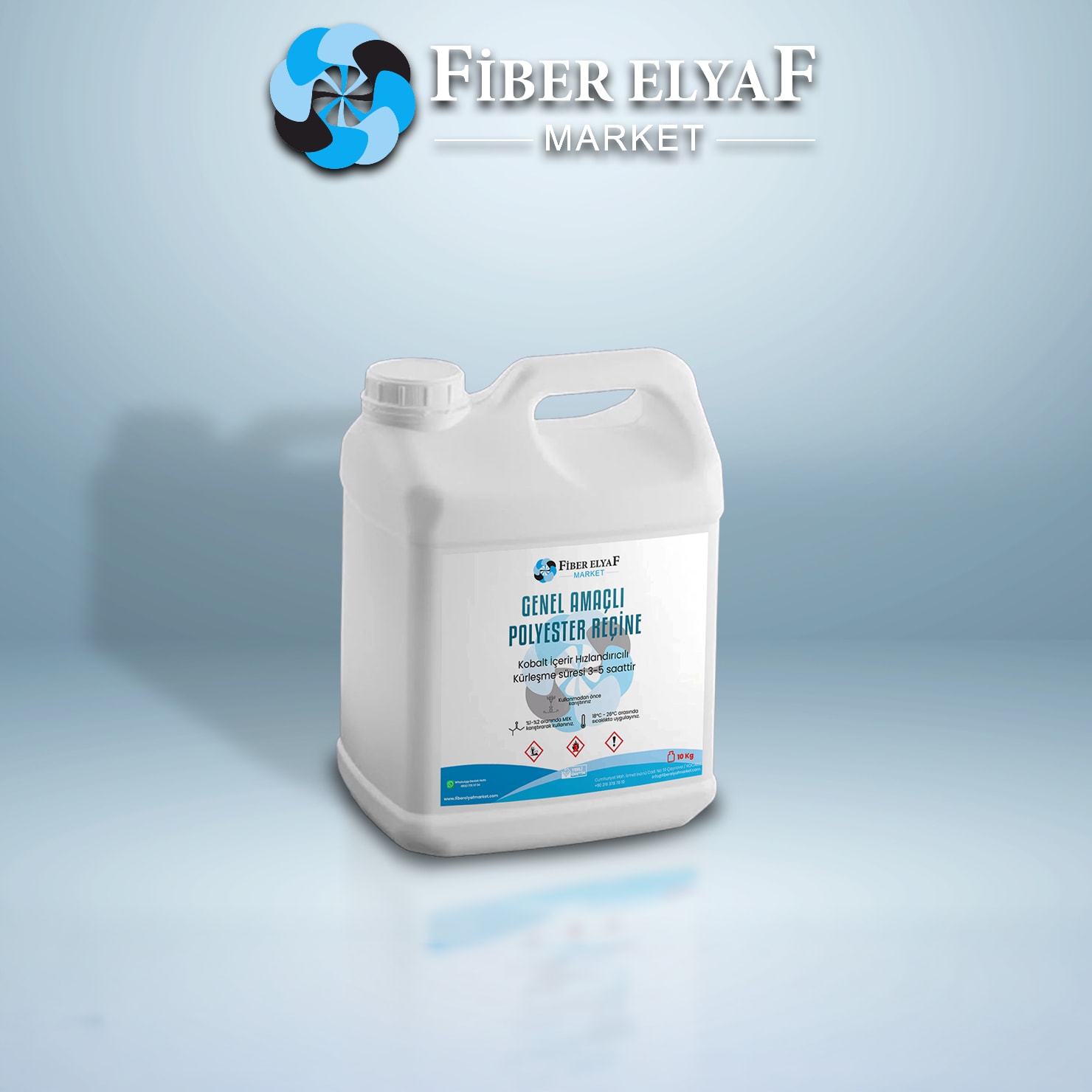 Fiber Elyaf Market Polyester Tamir Kiti 10 Kg