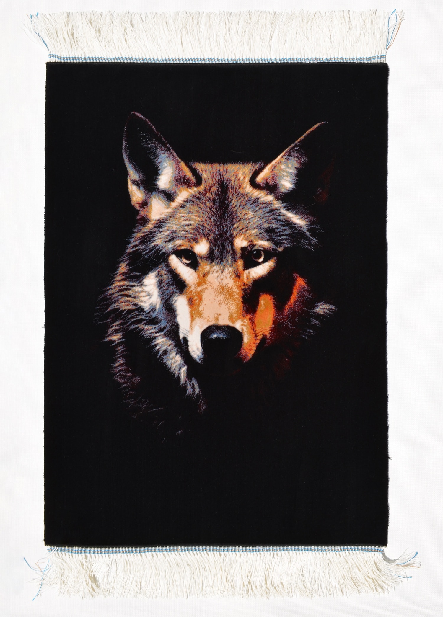 Kurt Portresi Bambu Tablo Halı 50x70 cm (0.35 m²)
