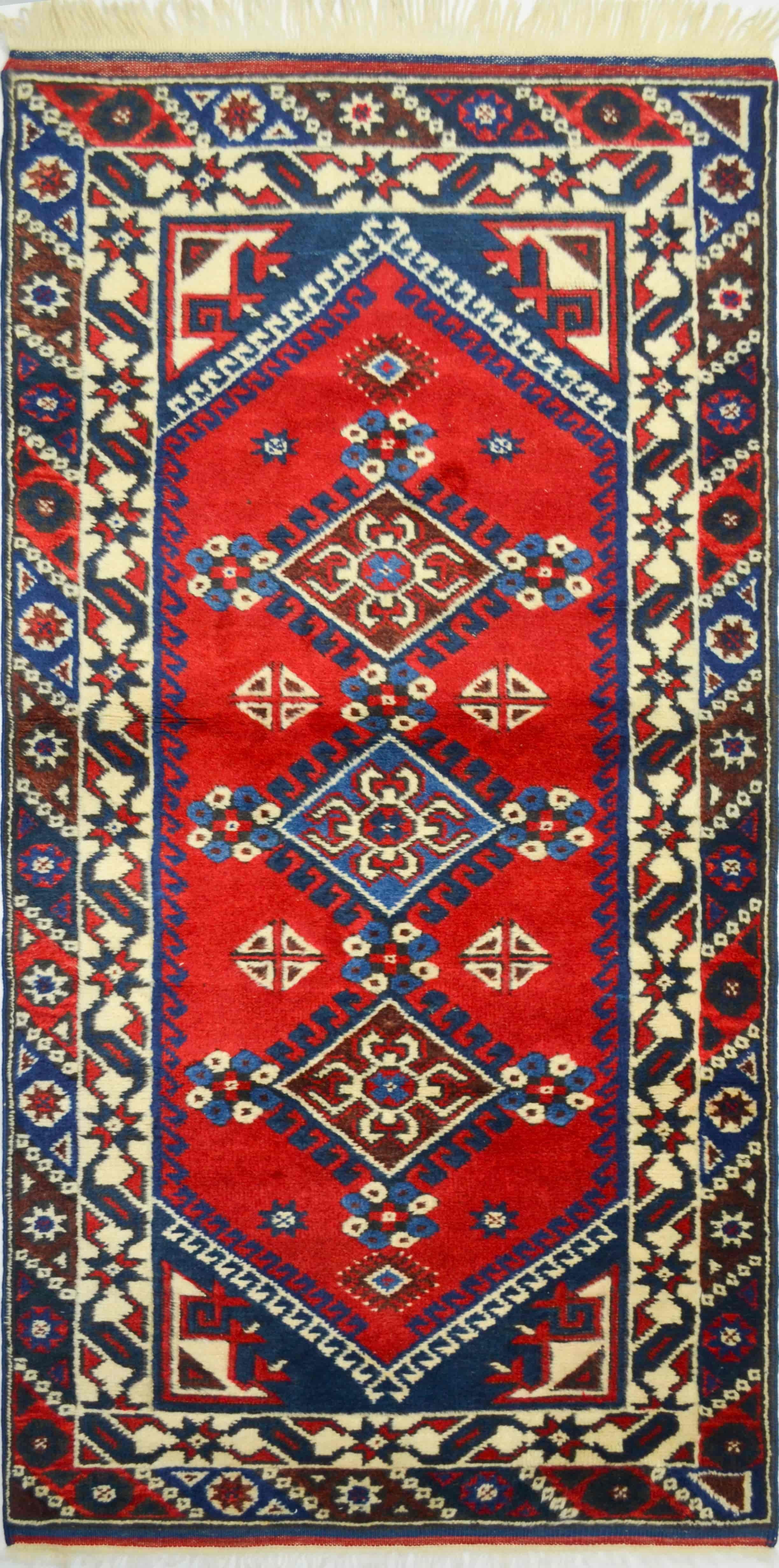 Antalya Döşemealtı El Dokuma Yolluk Kırmızı Renk 80x170 cm (1.36 m²)