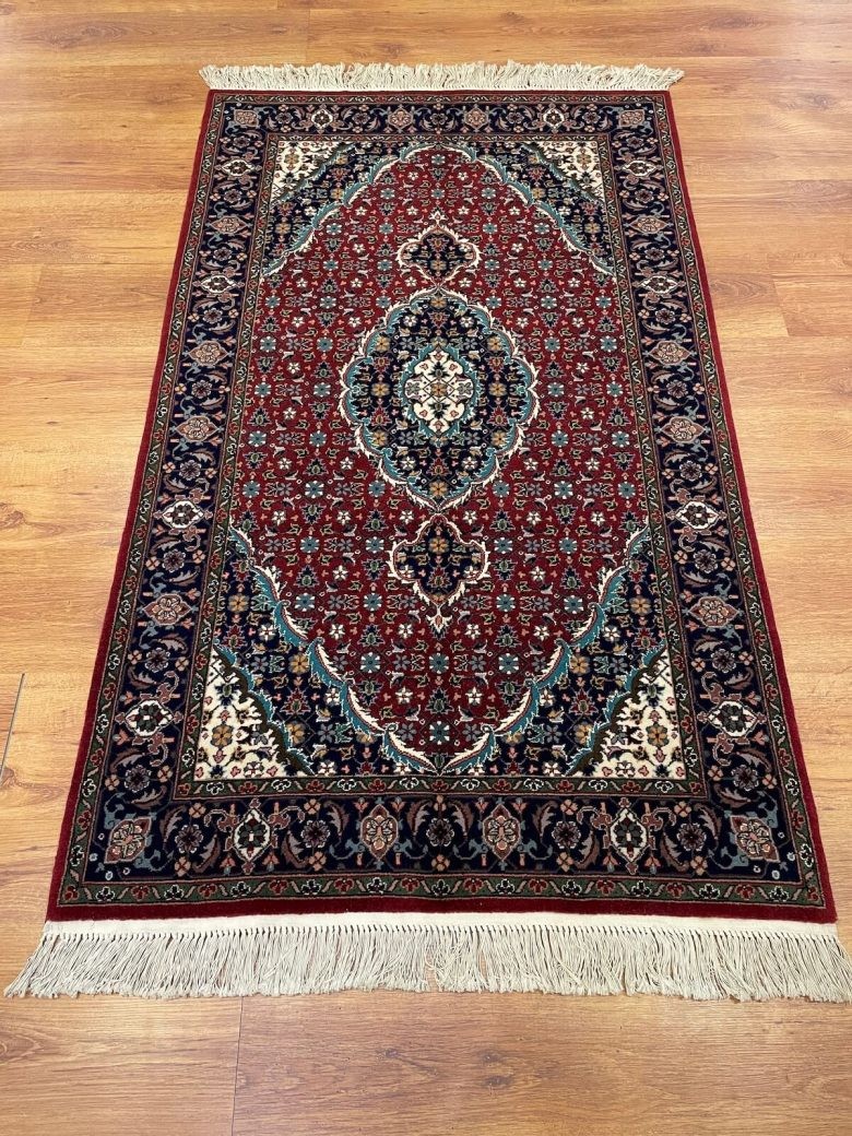 Kirman Yününden El Dokuma İran İsfahan Halısı (93x155 cm, 1.44 m²)