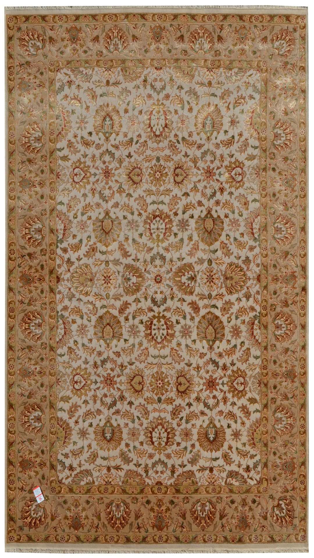 El Dokuması, Kabartma Desenli Antik İpekli Uşak Halısı (123x189 cm, 2.32 m²)