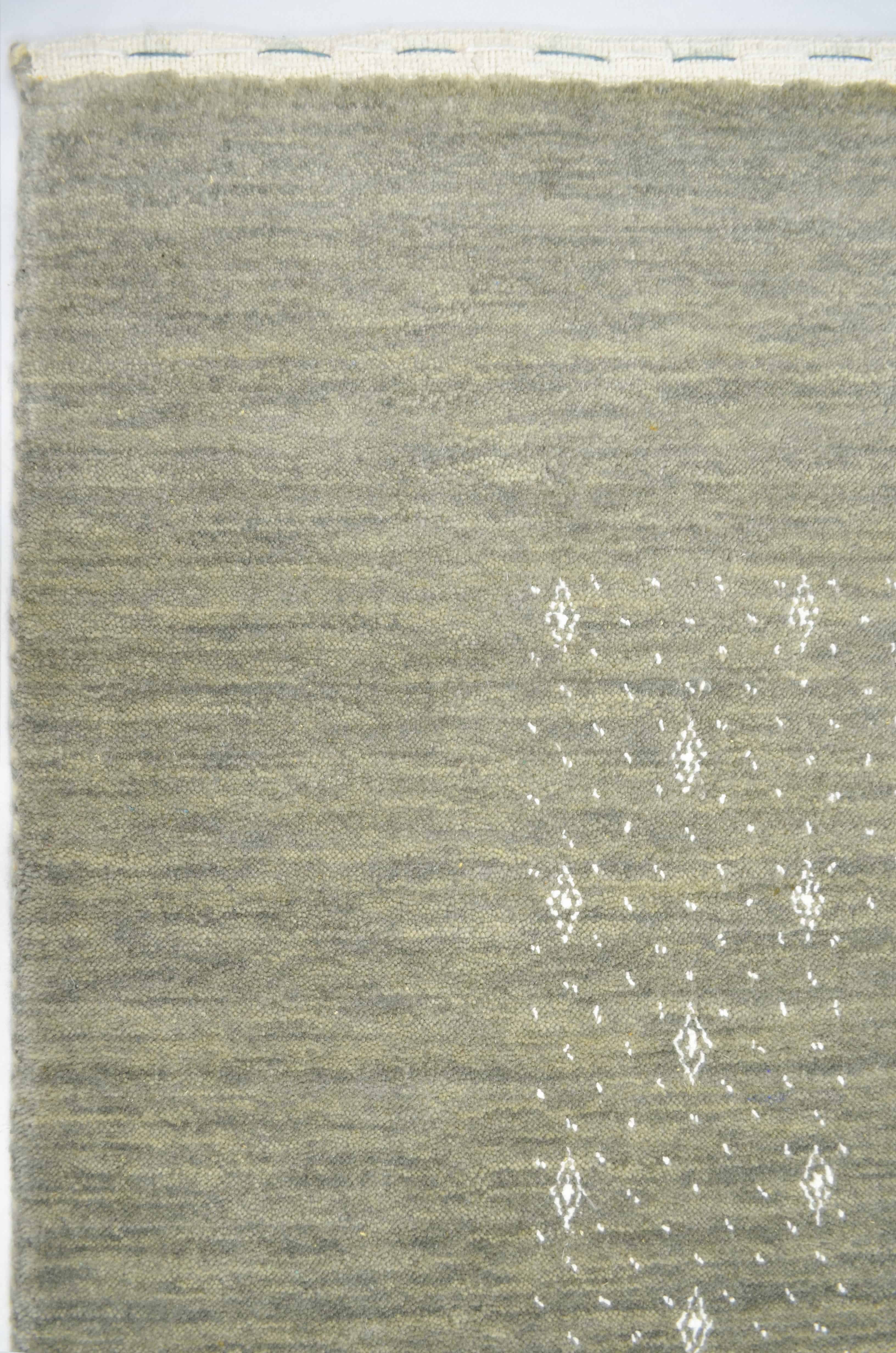 Lori Haki Renk Modern El Dokuma Halısı 170x240 cm (4.08 m²)