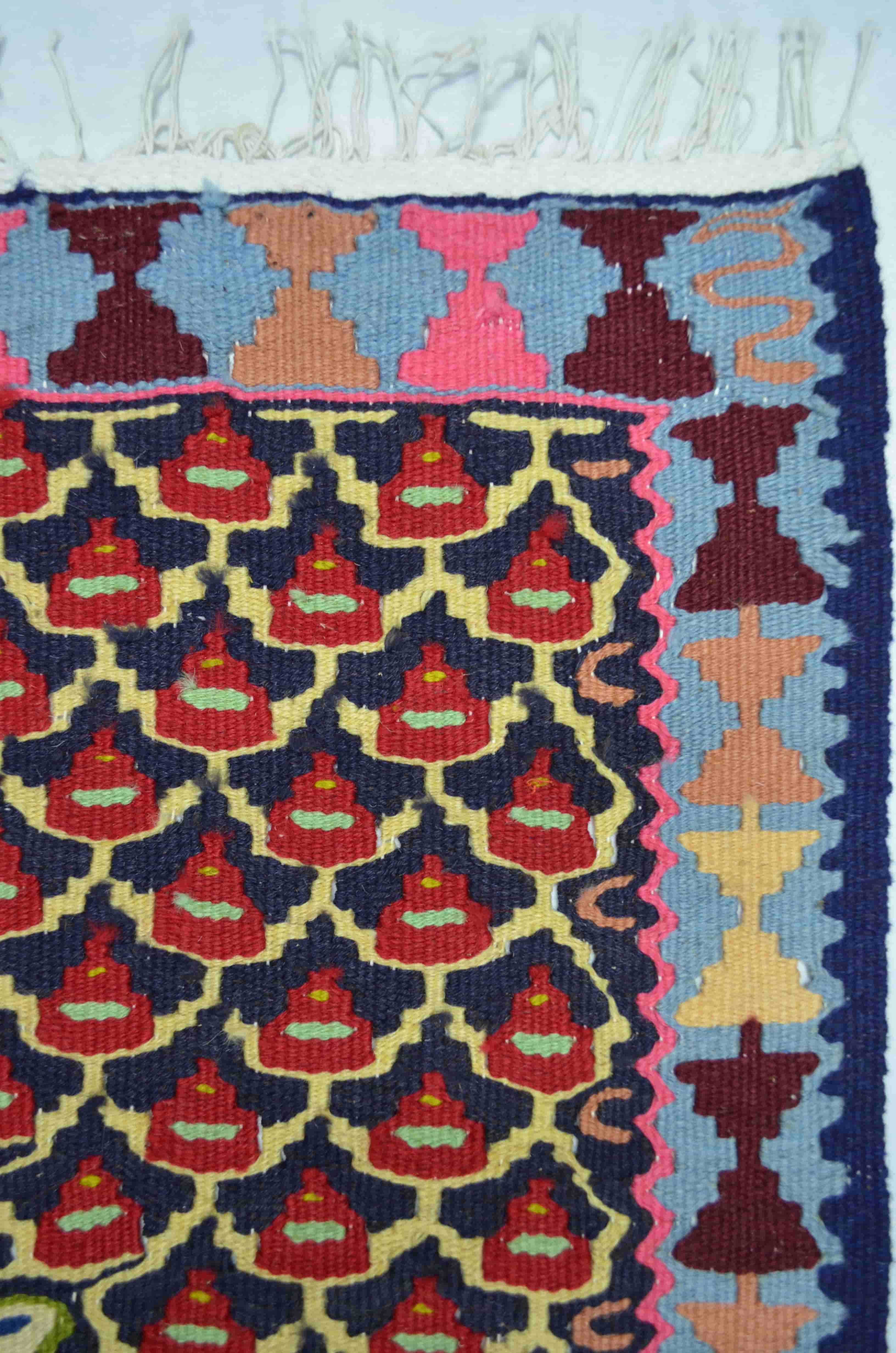 El Dokuma Rengârenk İran Sine Kilim 75x105 cm (0.79m²)