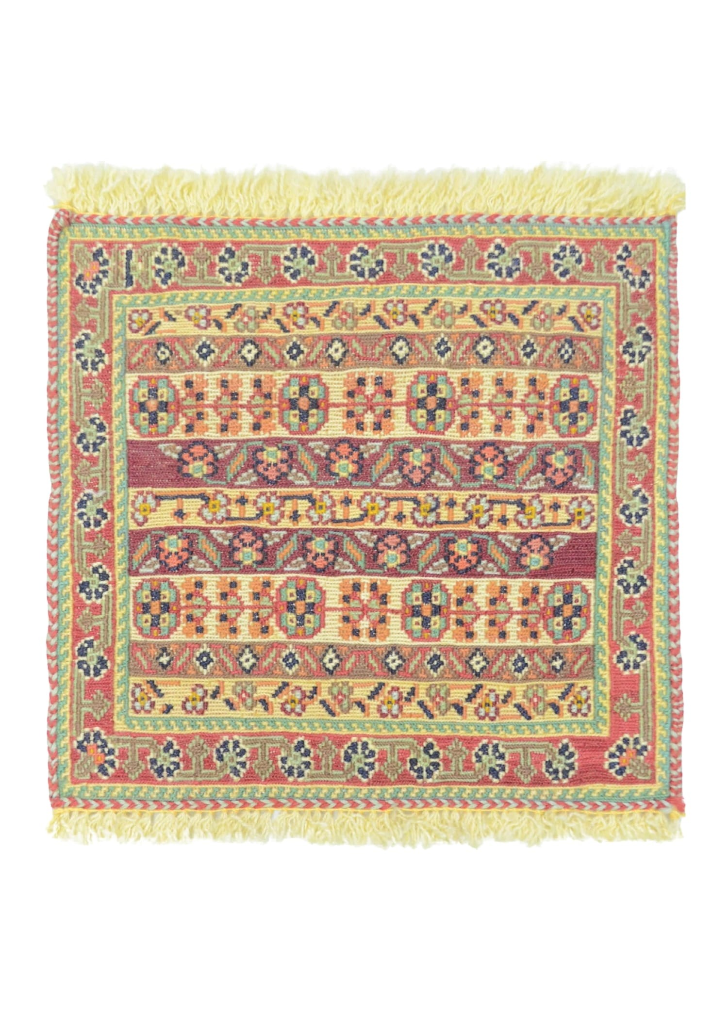 İran Zolanvari El Dokuma Sumak Küçük Boy Kilim 30x30 cm (0,09 m²)