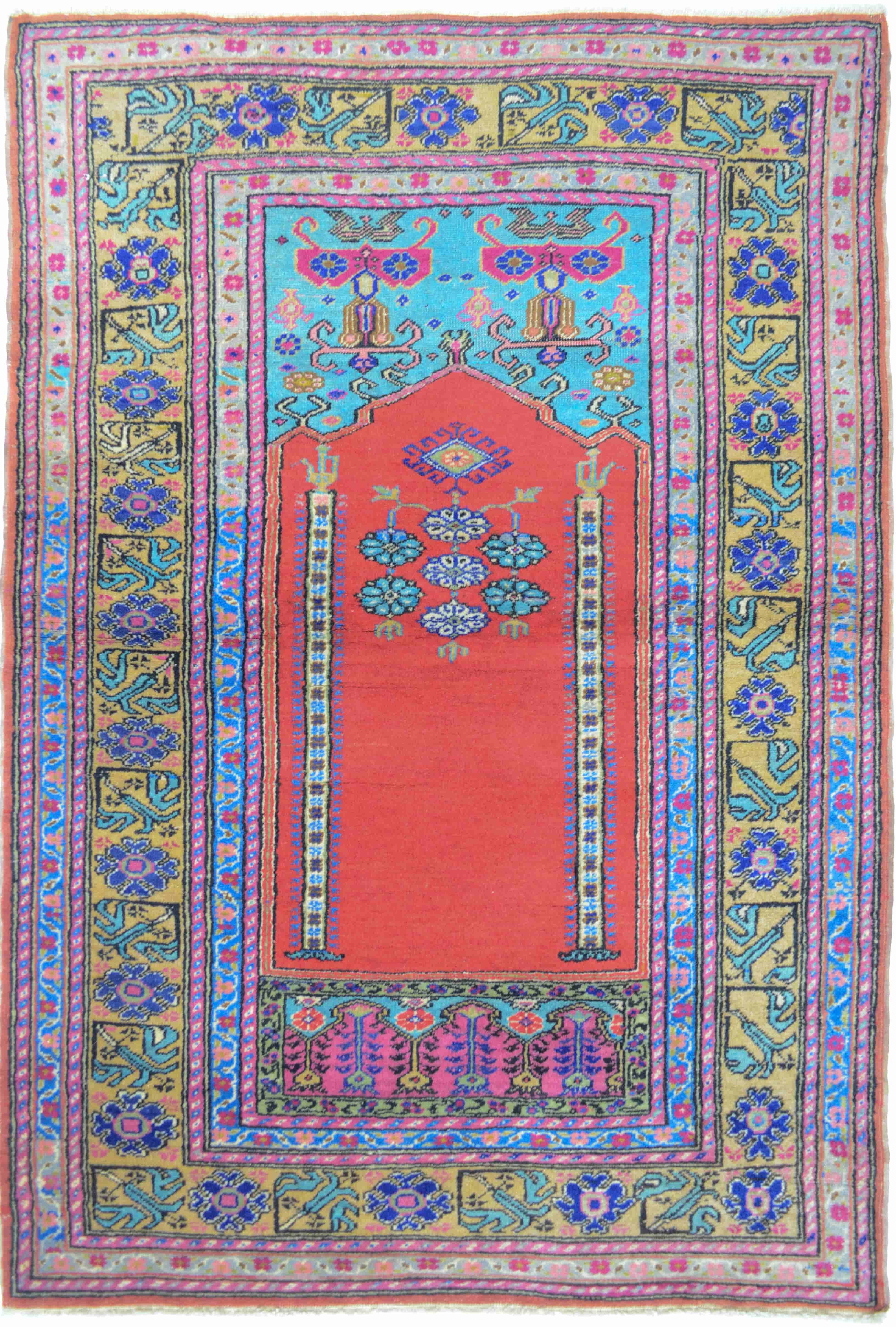 El Dokuma Kayseri Mihraplı Halı 87x127 cm (1.05 m²)