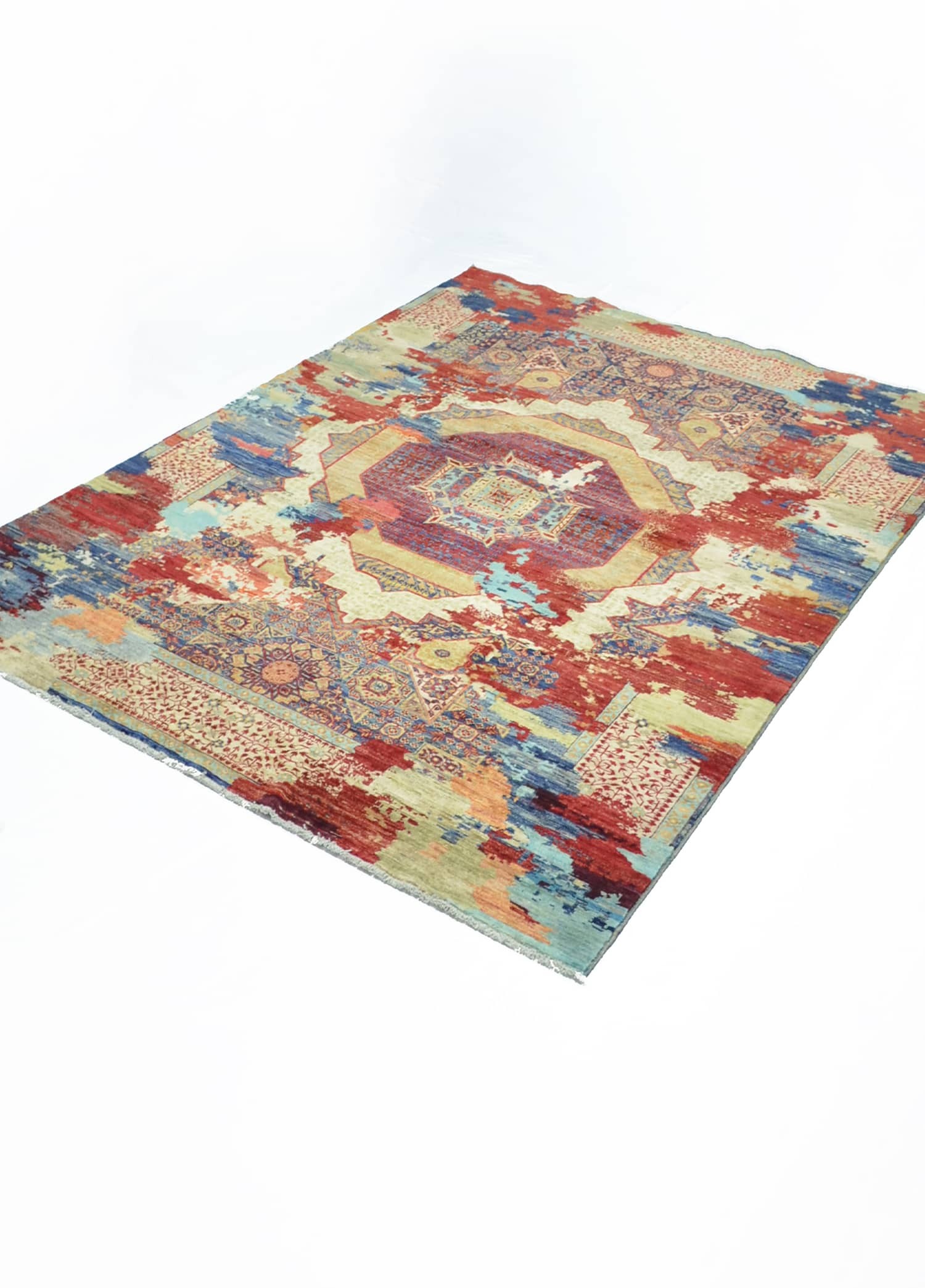 Modern Afgan Memlük El Dokuma Halısı 180x270 cm (4.86 m²)