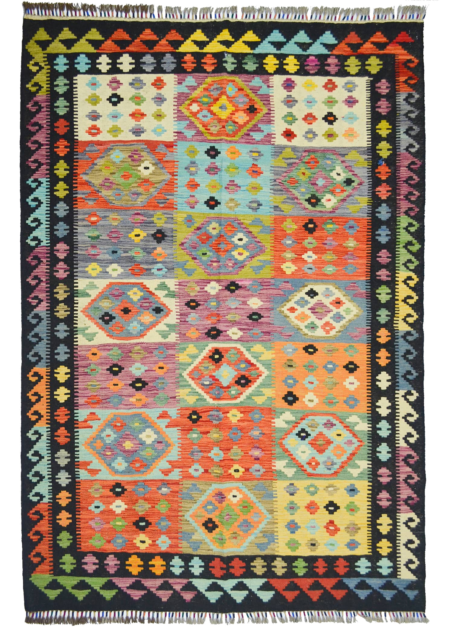 El Dokuma Afgan Kilim 174x241 cm (4.19 m²)