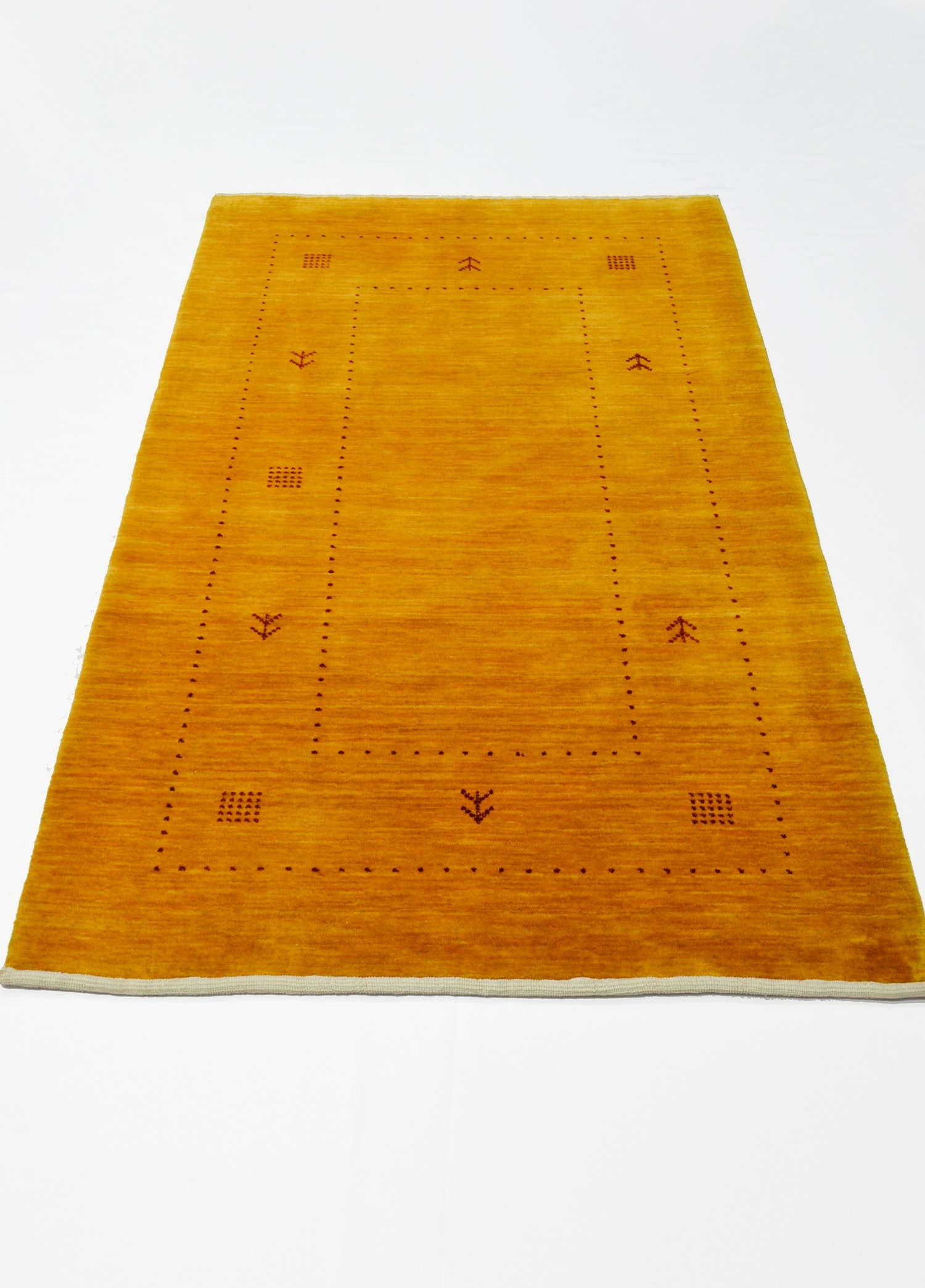 Lori Hardal Sarısı Modern El Dokuma Halısı 95x150 cm (1.42 m²)