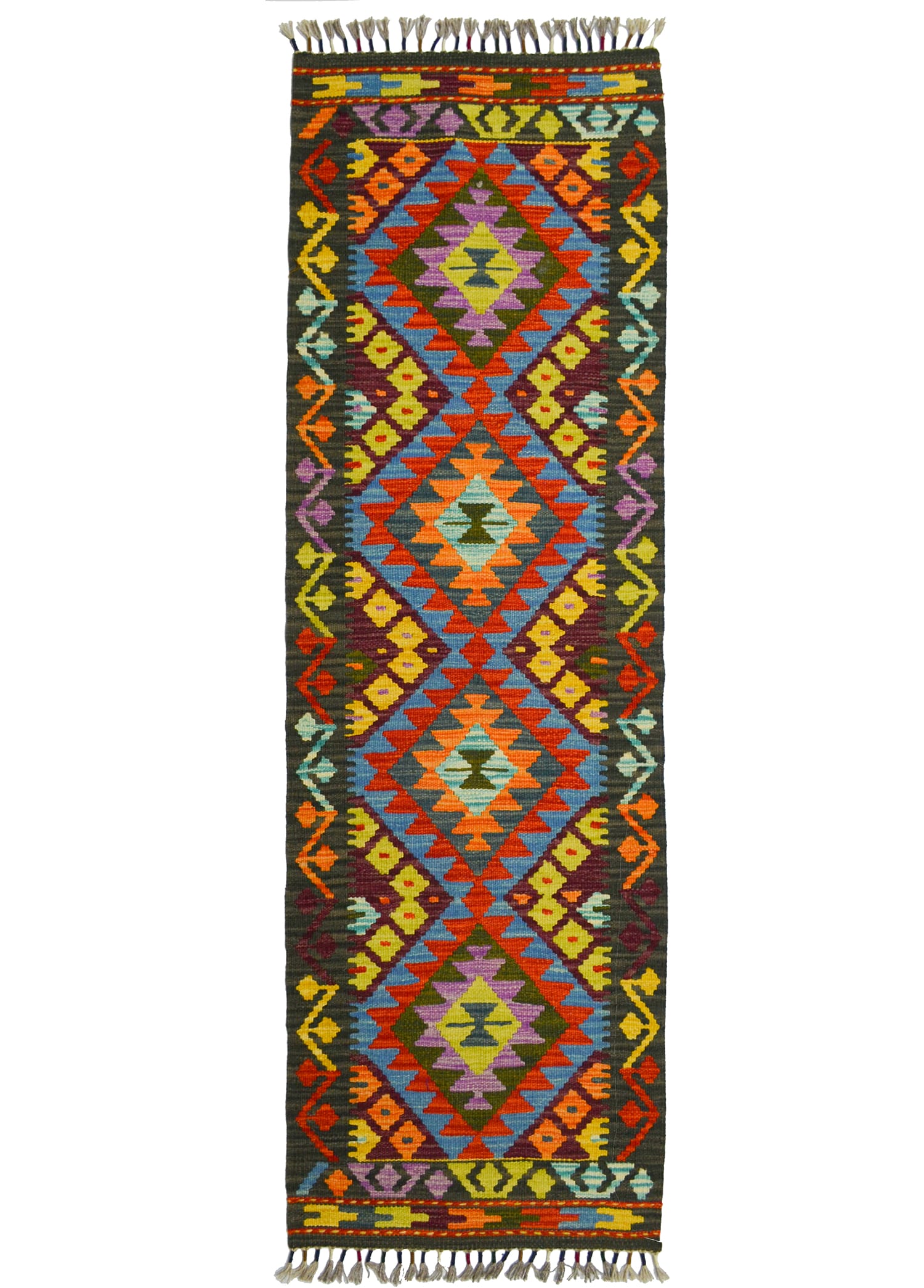 El Dokuma Afgan Kilim Yolluk 60x200 cm (1.2 m²)