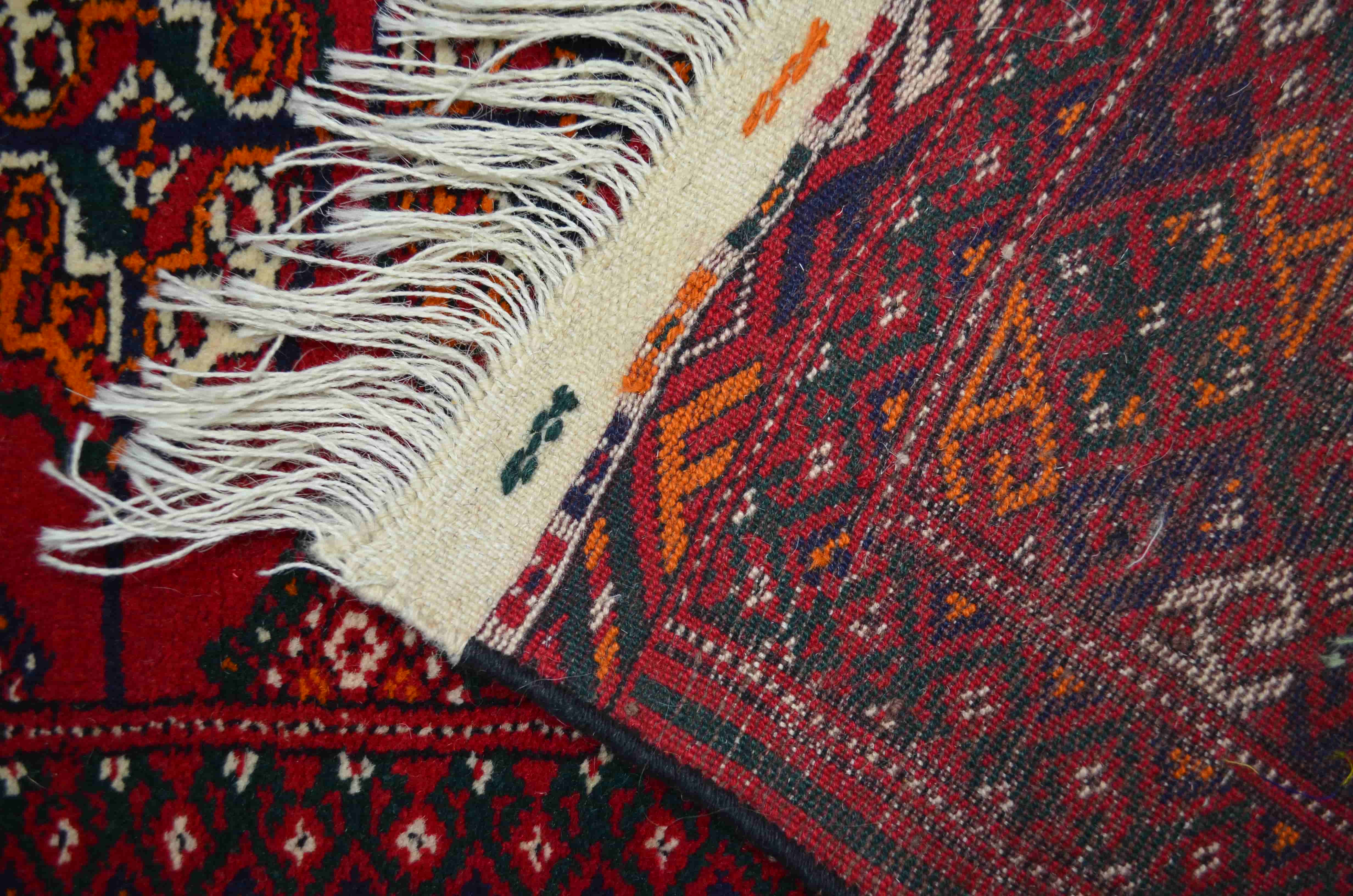 Geleneksel El Dokuma Türkmen Buhara Halısı 68x120 cm (0,8 m²)