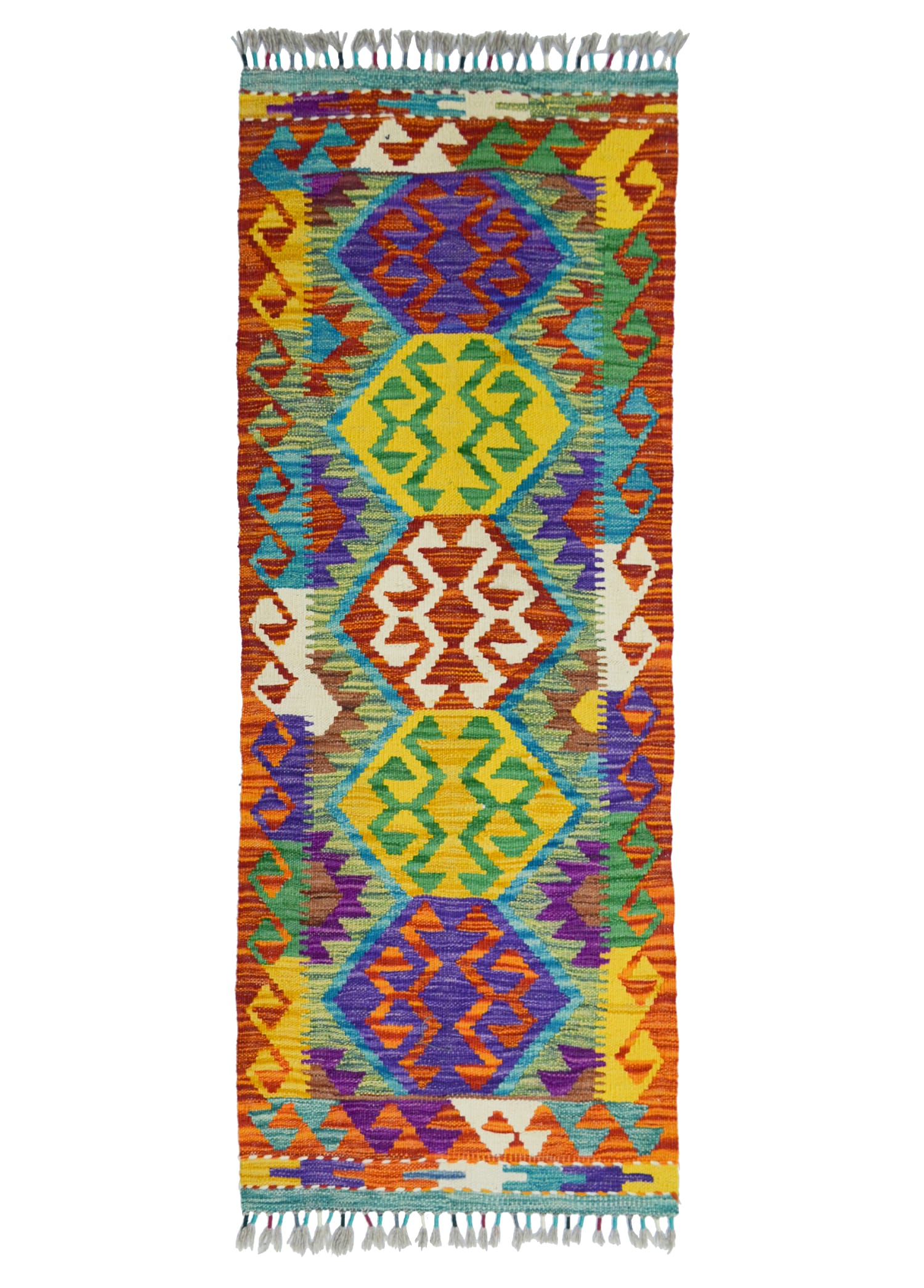 El Dokuma Afgan Kilim Yolluk 53x146 cm (0.77 m²)