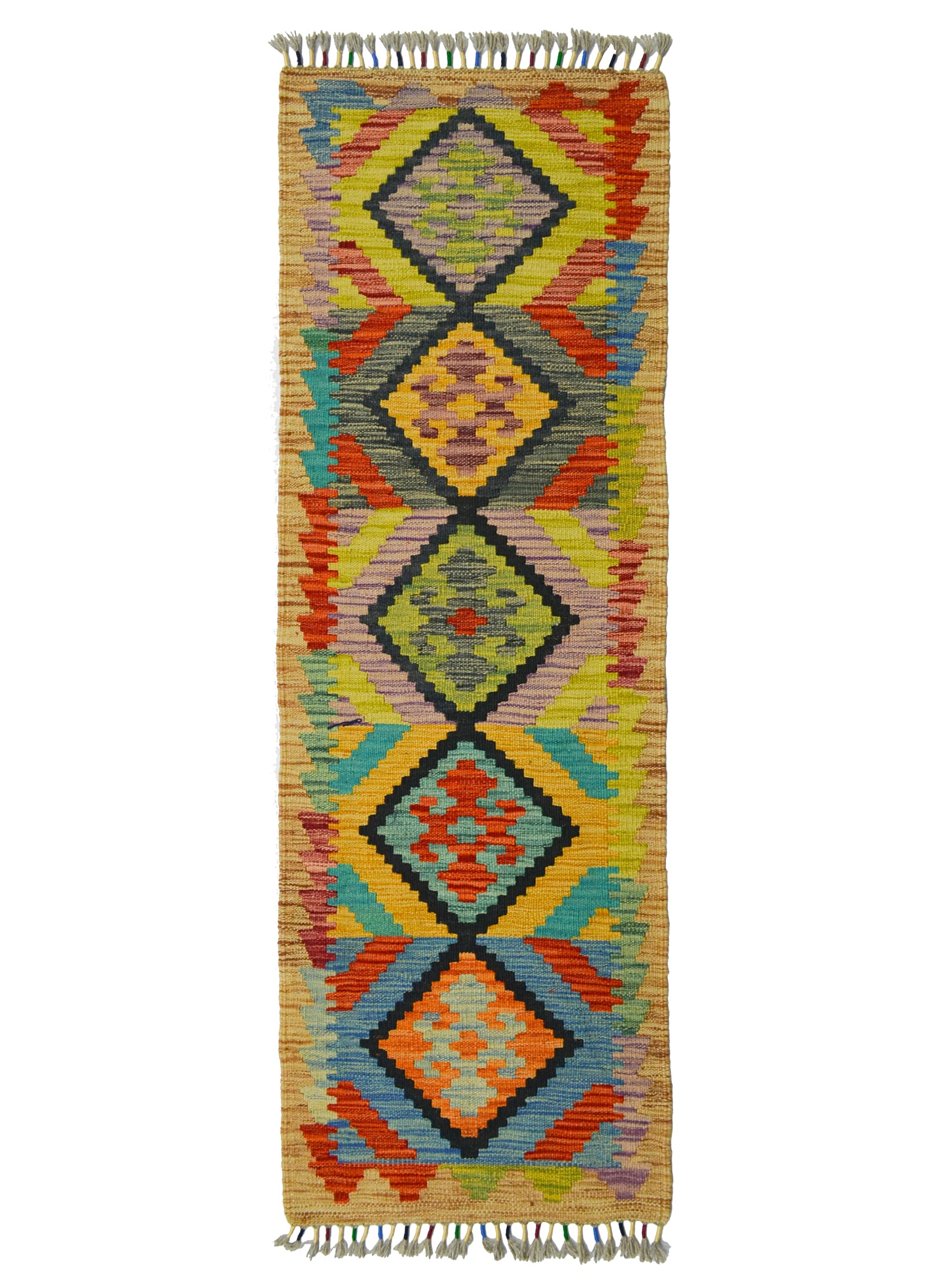 El Dokuma Afgan Kilim Yolluk 50x150 cm (0.75 m²)