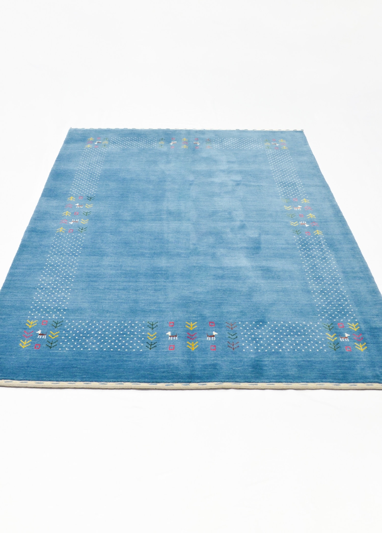 Lori Mavi Renk Modern El Dokuma Halısı 140x200 cm (2.8 m²)