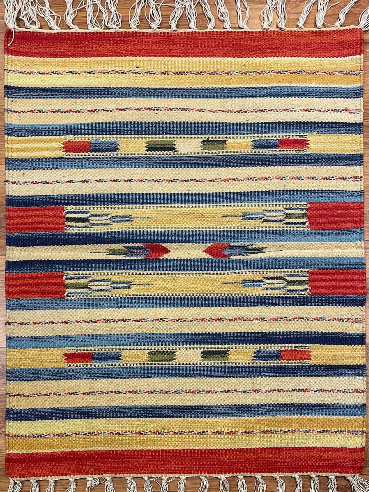 Etnik Desenli El Dokuma Pamuk Kilim Yolluk (60x280 cm, 1.68 m²)