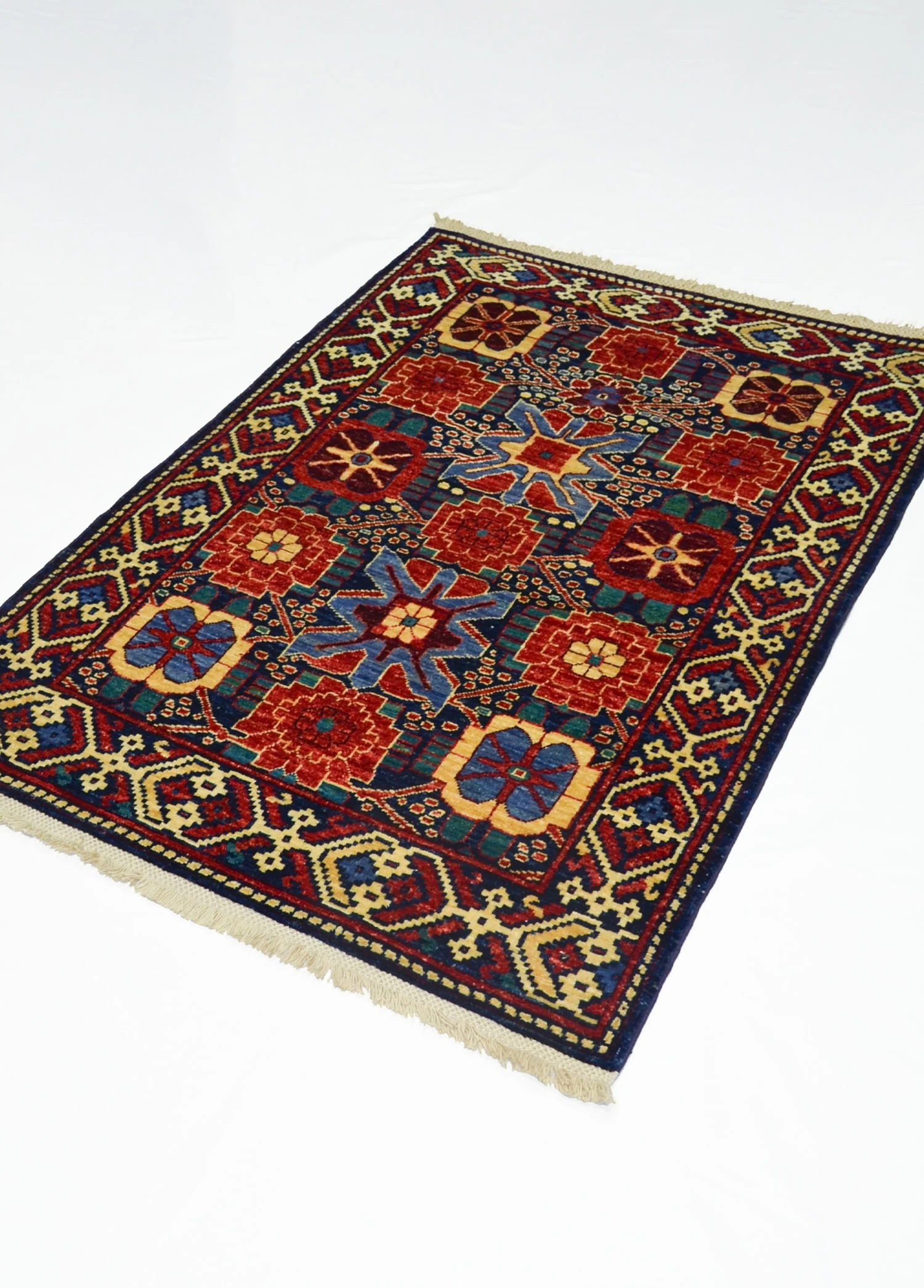 Yünden El Dokuma Afgan Halısı 100x150 cm (1.5 m²)