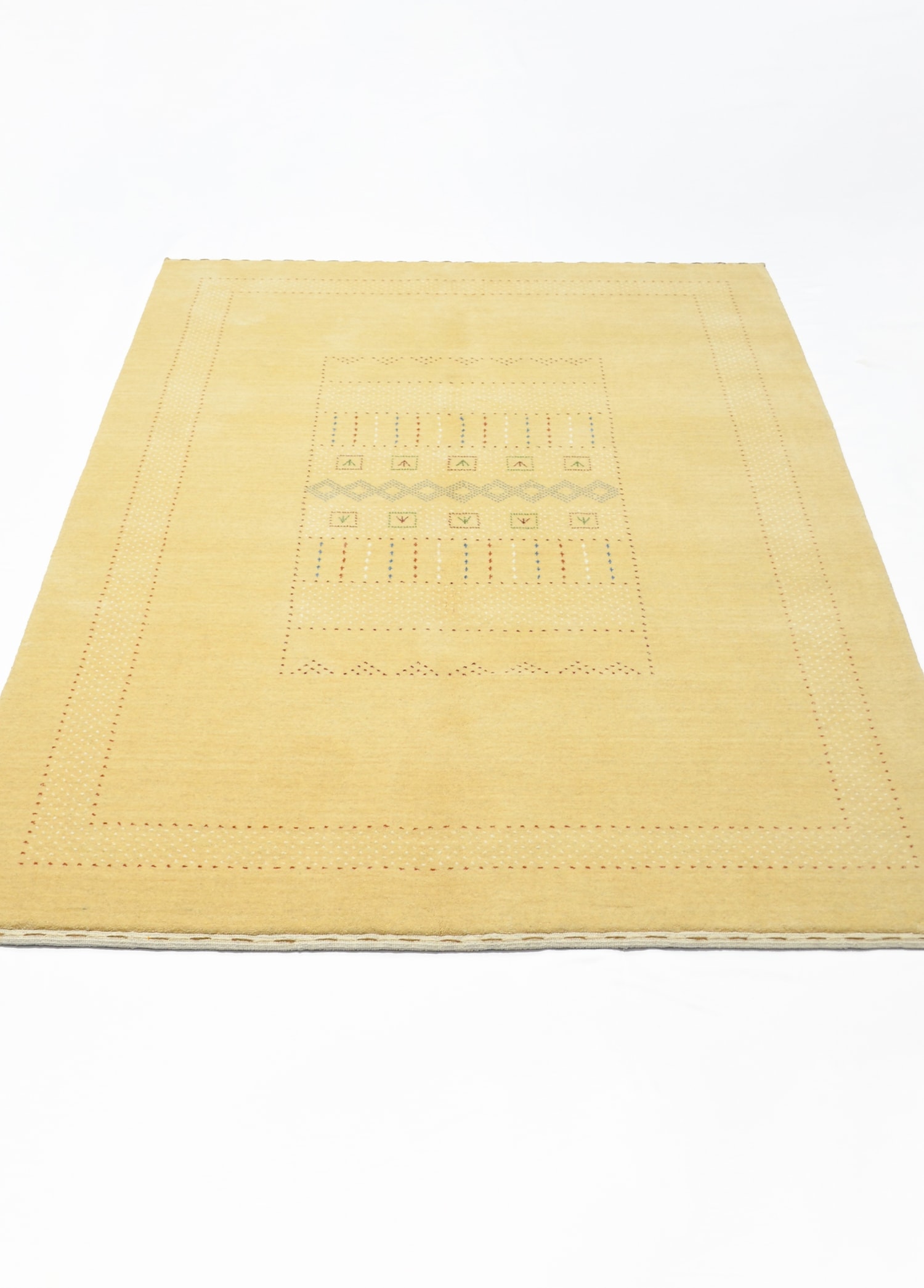 Lori Bej Renk Modern El Dokuma Halısı 140x200 cm (2.8 m²)
